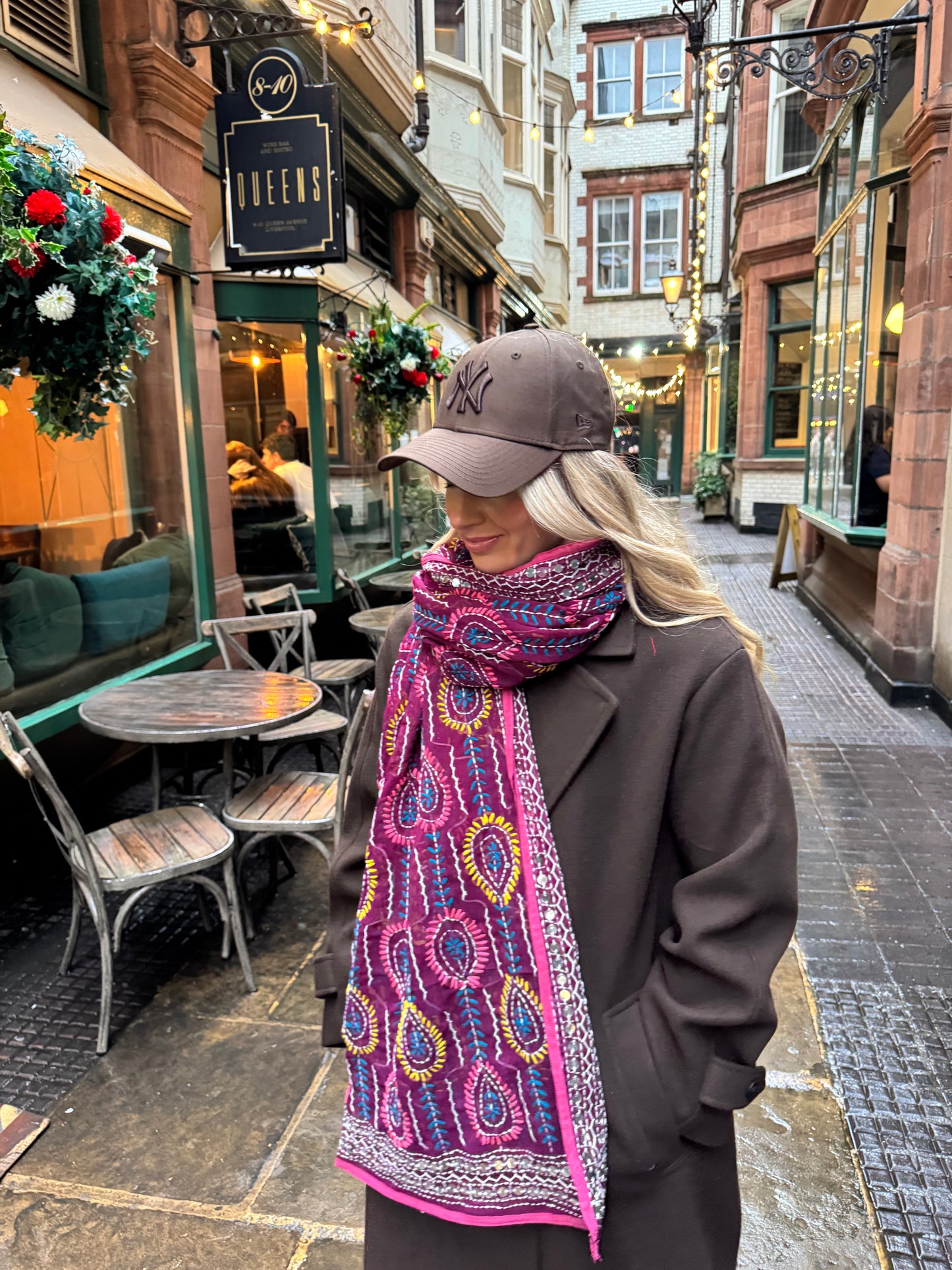 Phulkari Wool Scarf - 17