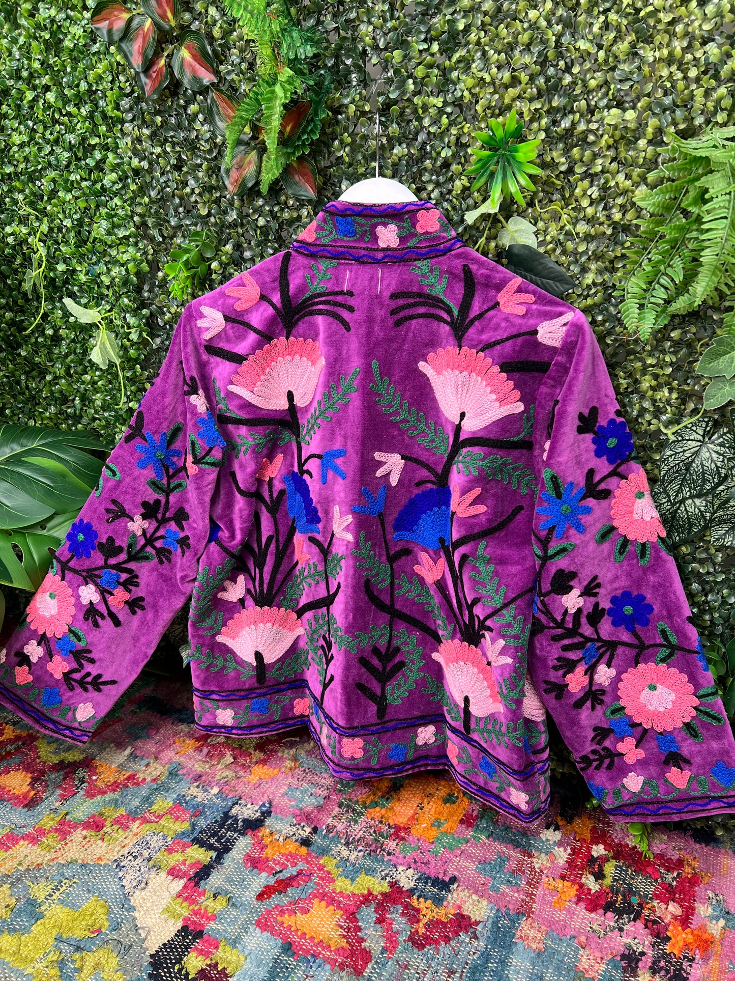 Velvet Suzani Duster Jacket