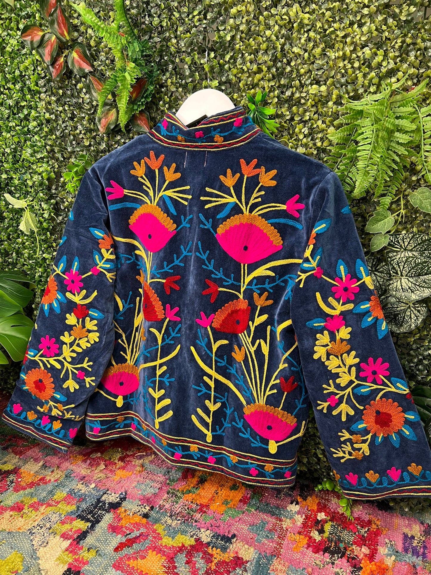 Velvet Suzani Duster Jacket