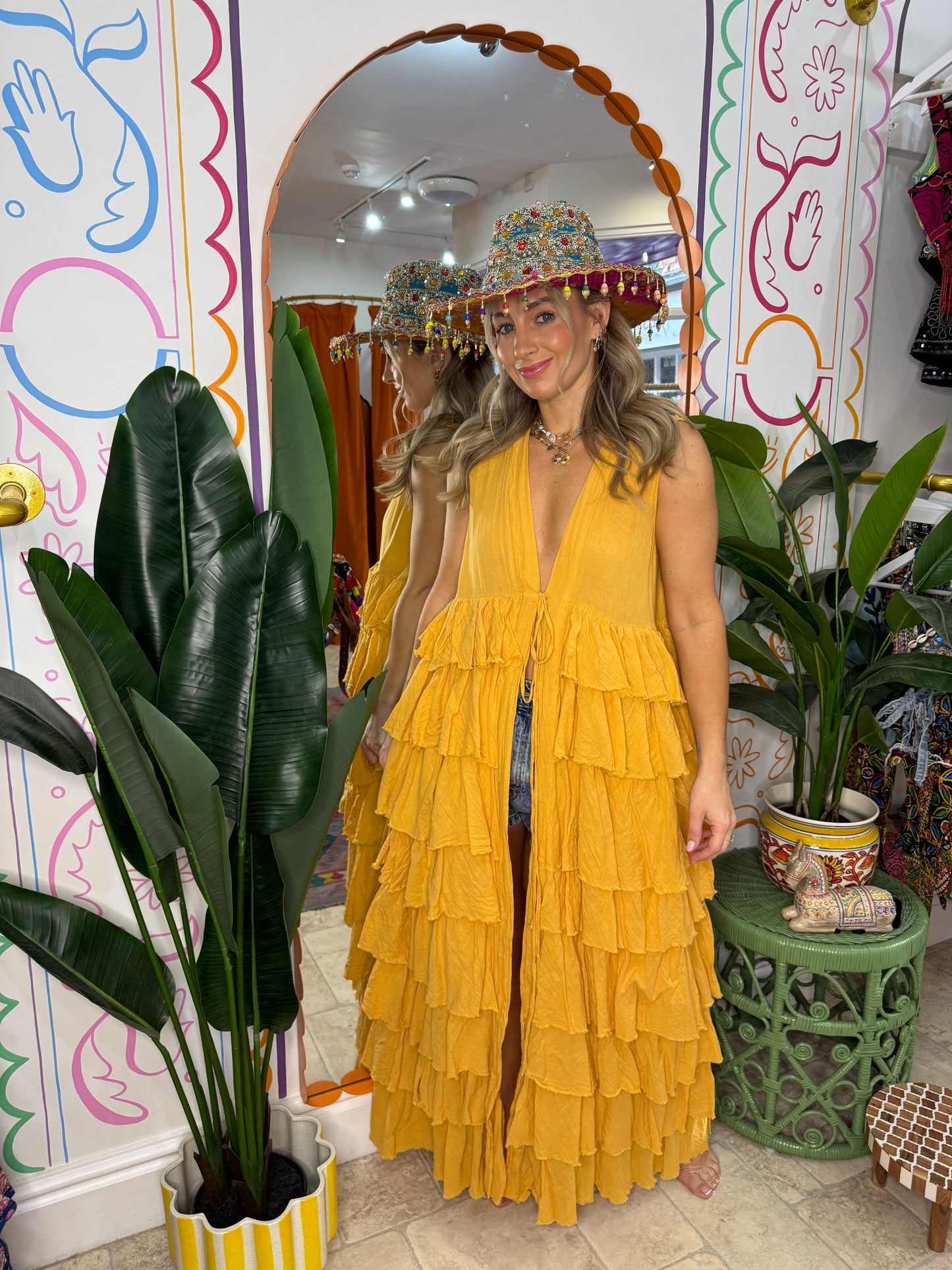 Bohemia Ruffle Maxi Jacket