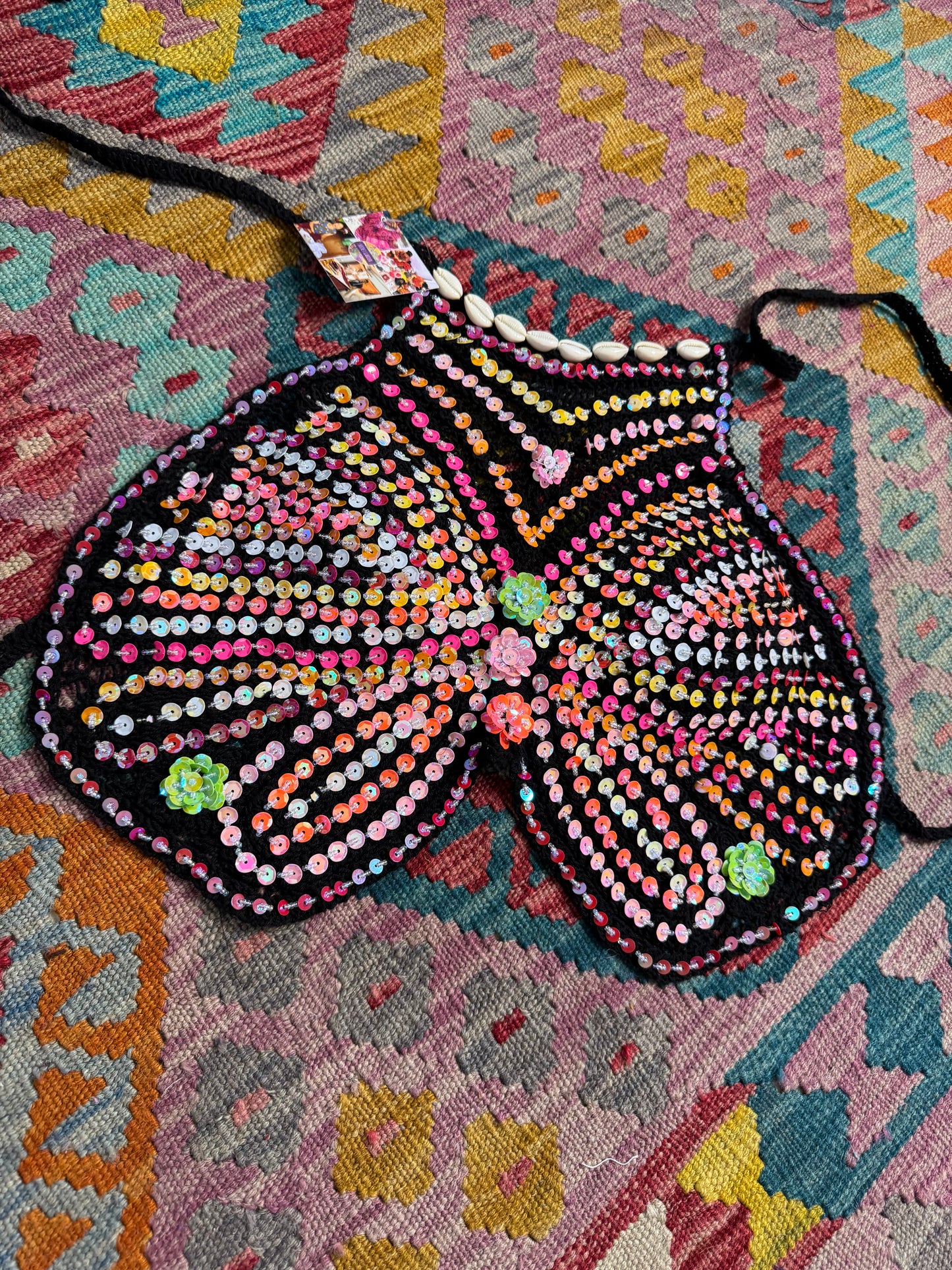 Gypsy Soul Sequin Butterfly Top - 5