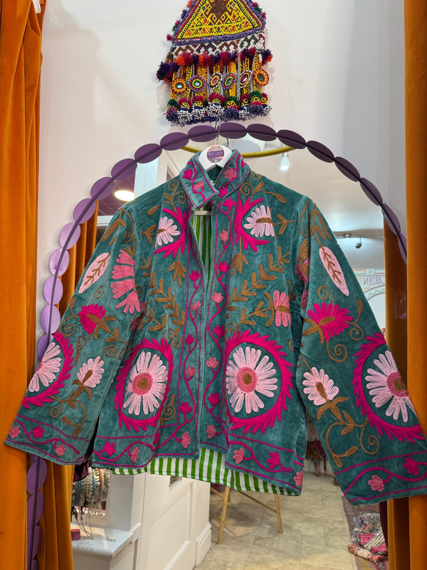 Velvet Suzani Duster Jacket