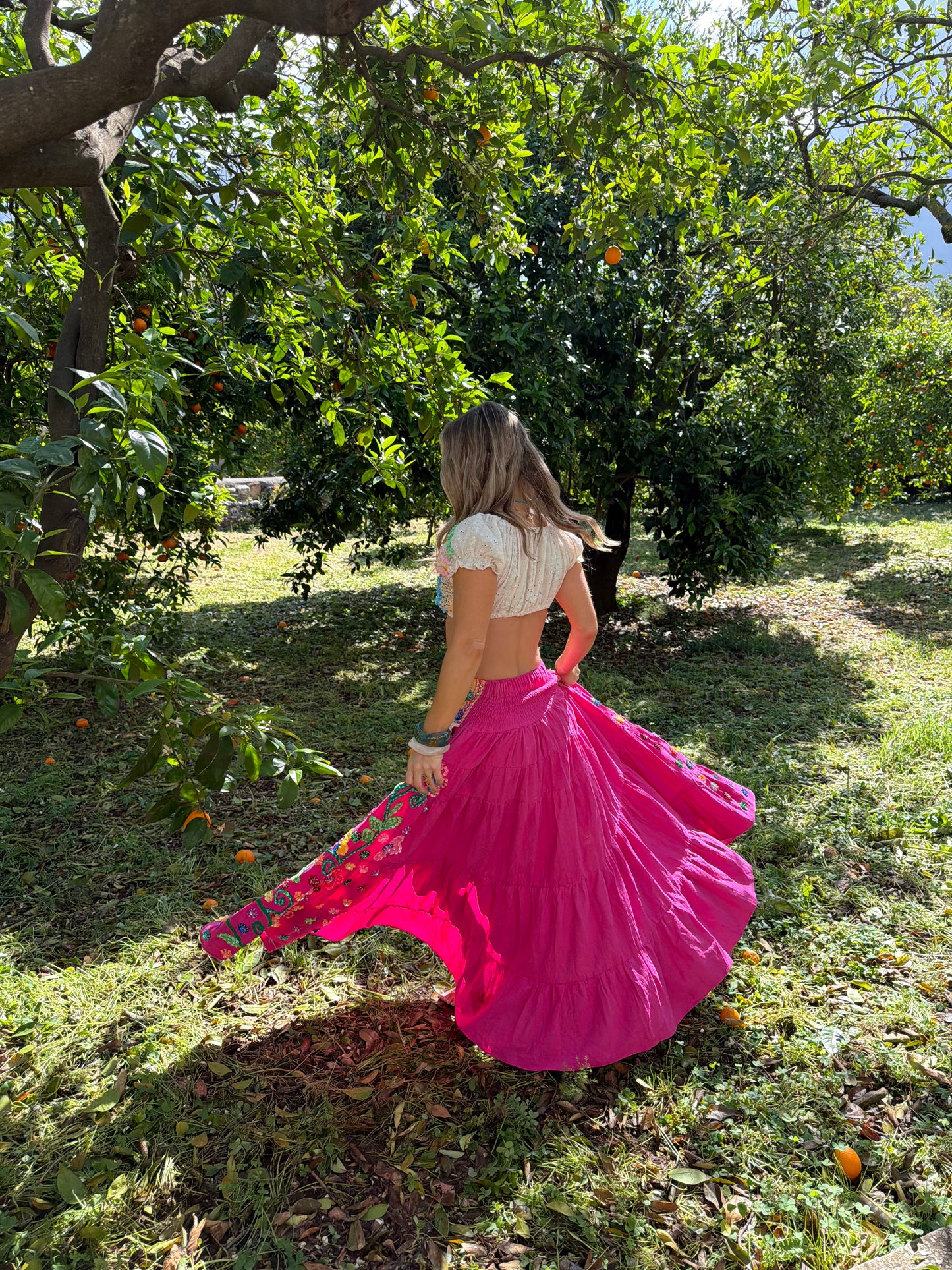 Gypsy Soul Ibiza Skirt Pink - 8
