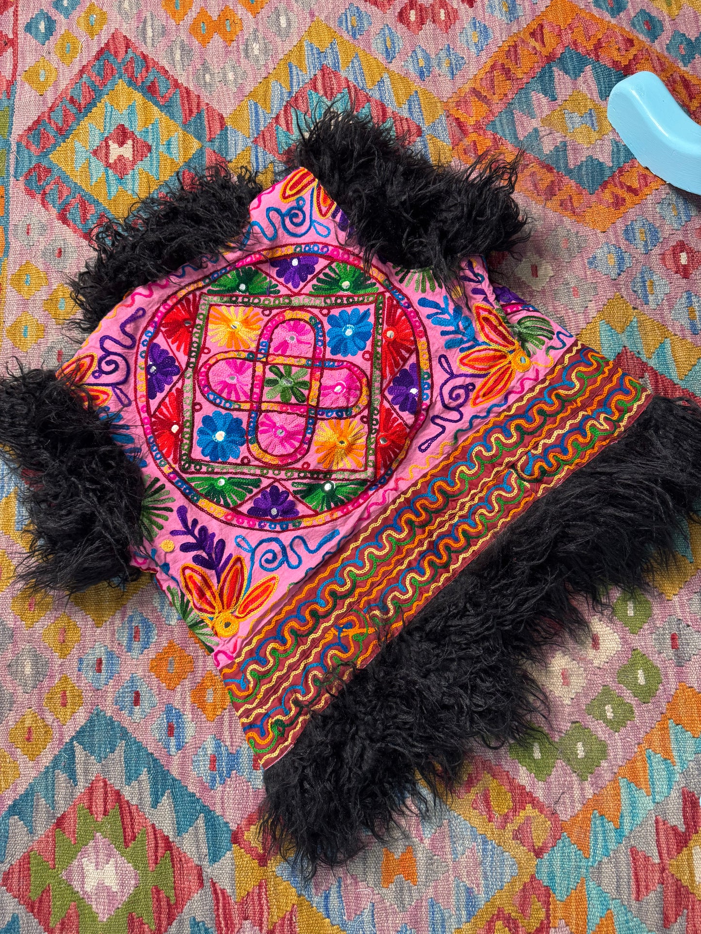 Faux Fur Flower Gilet