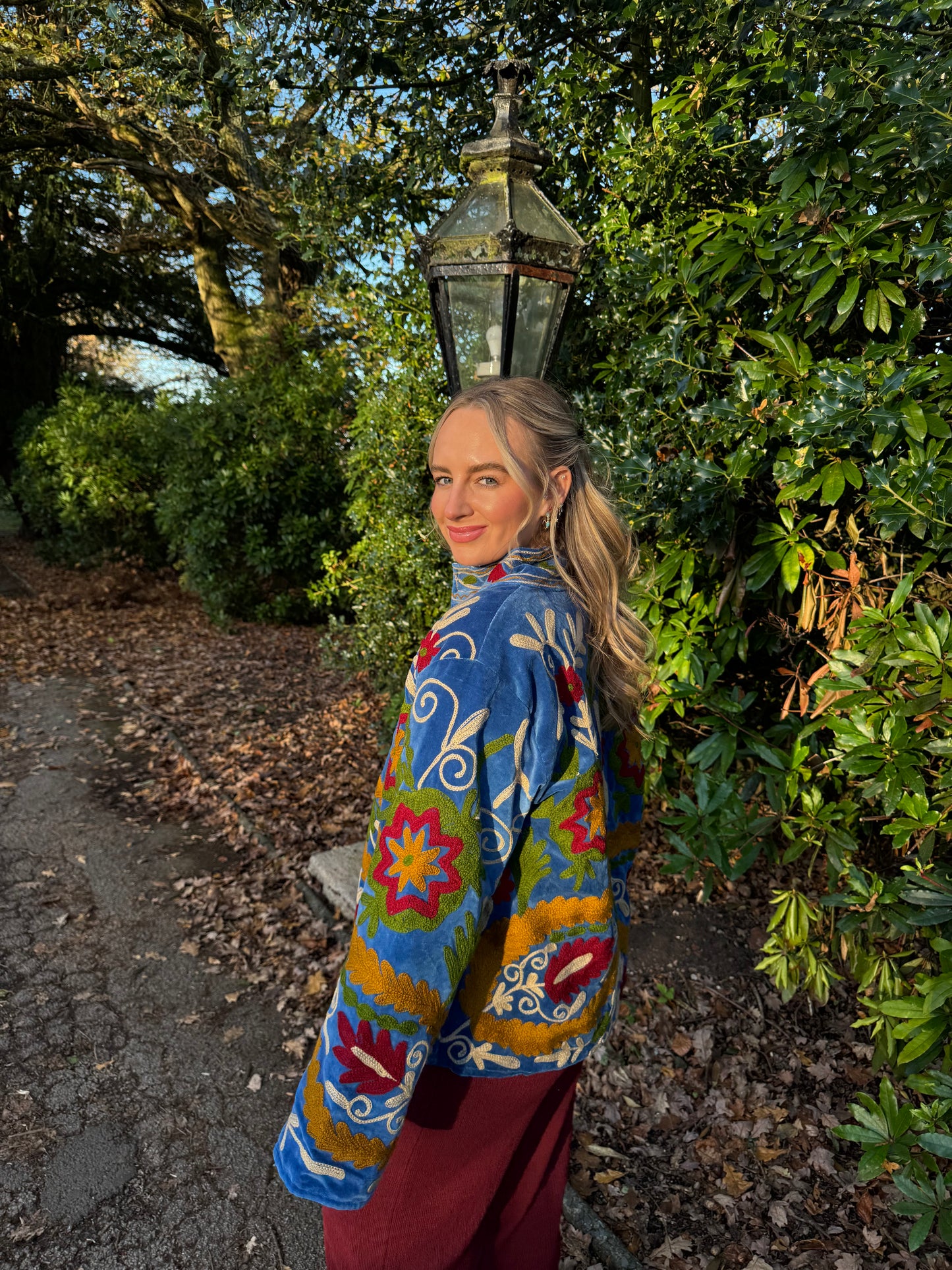 Velvet Suzani Duster Jacket