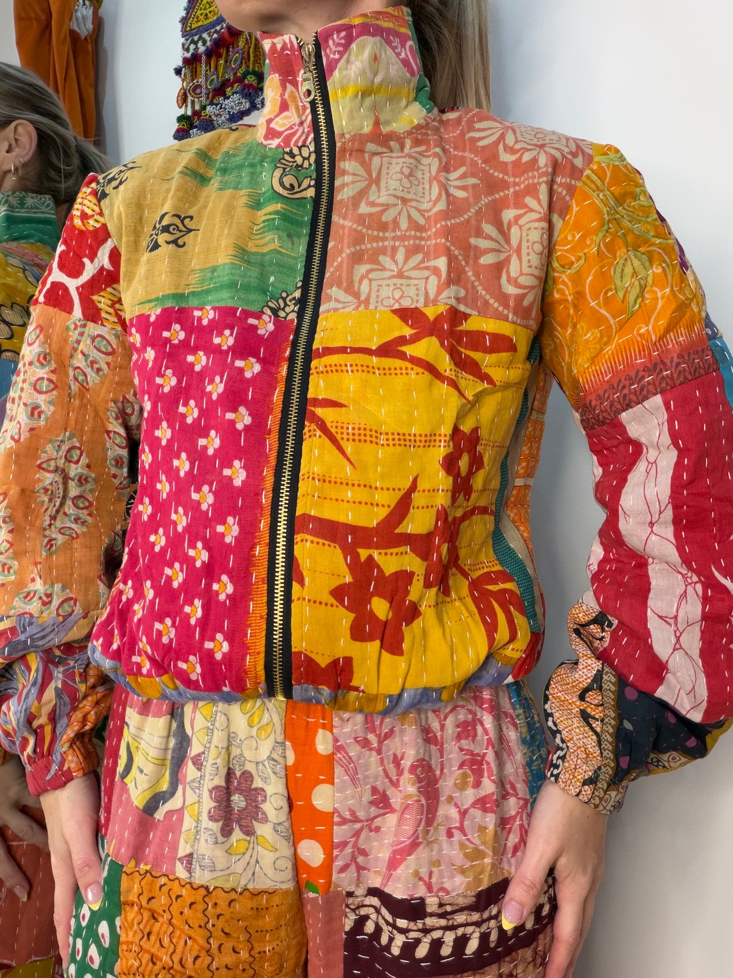 Blanket Kantha Bomber - 4 - UK 6-8