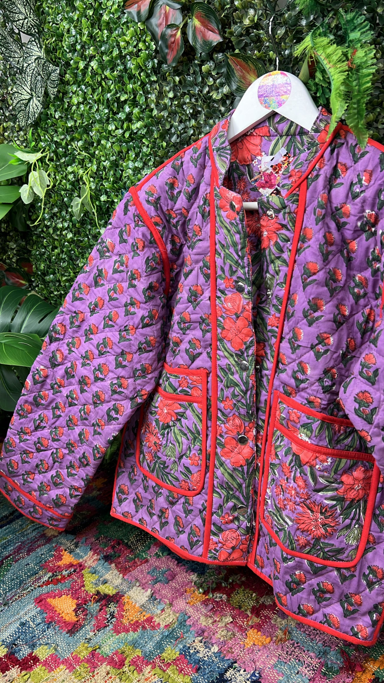 Berry Quilted Jacket