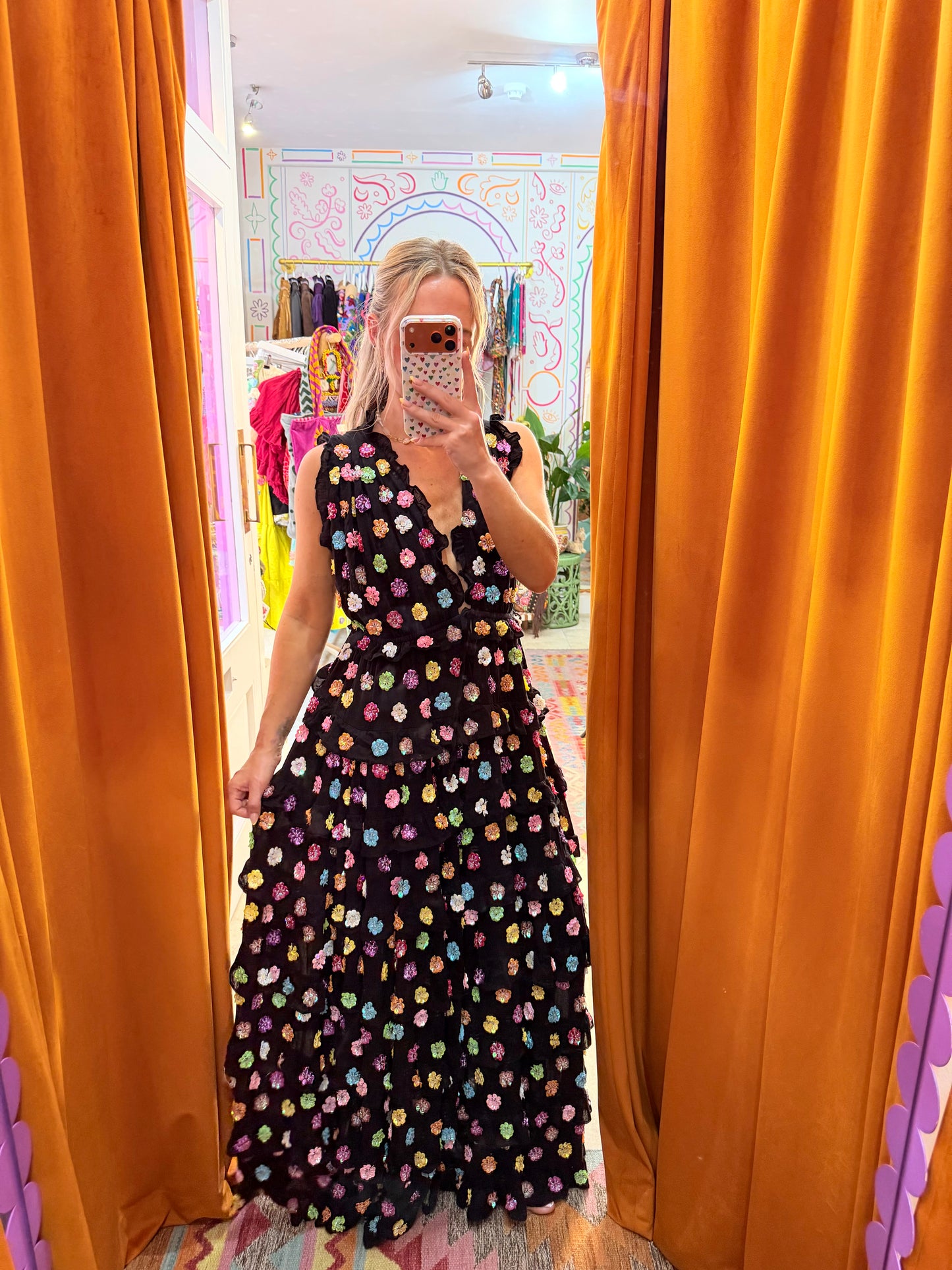 Gypsy Soul Maxi Dress in Black