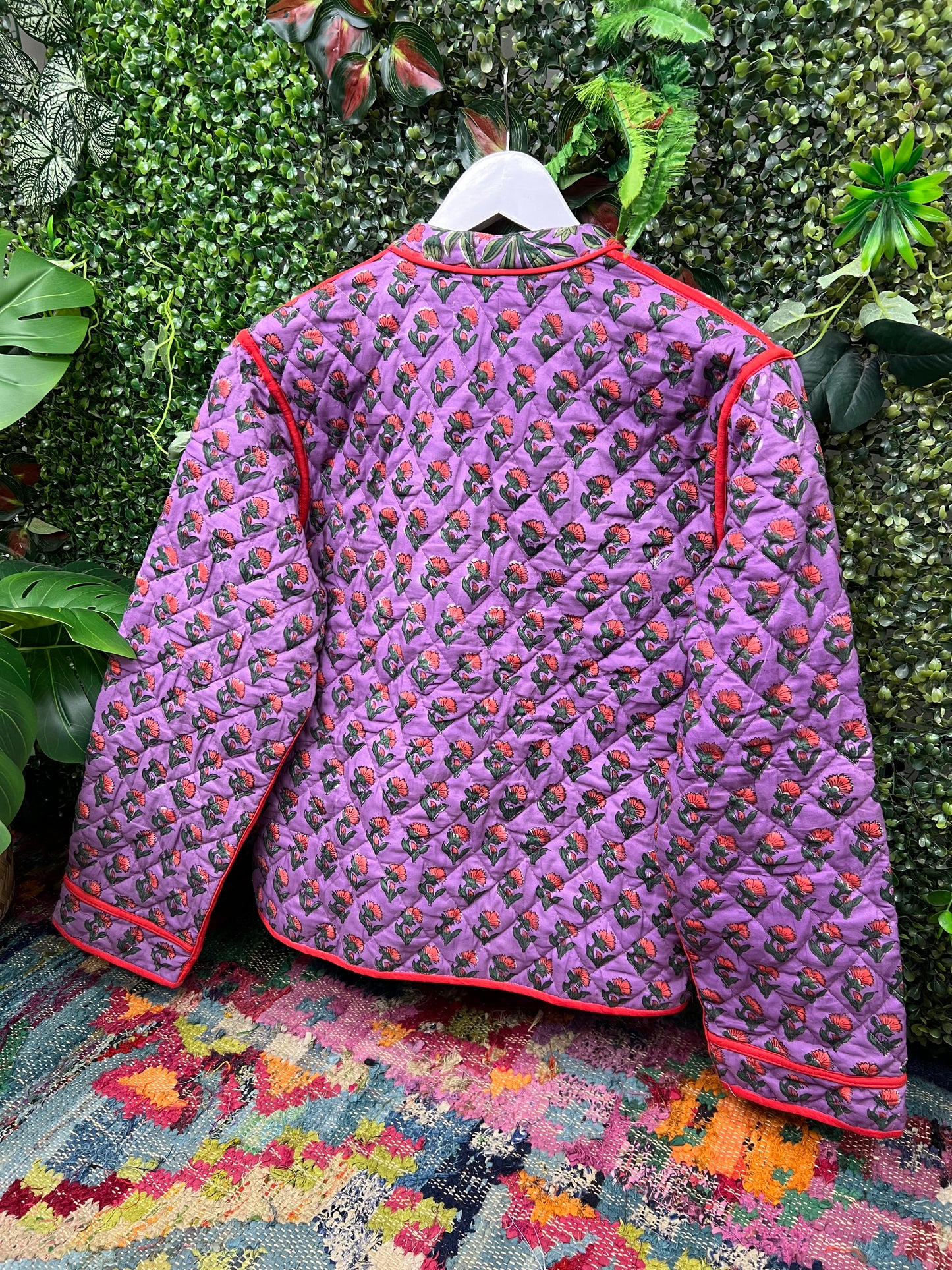 Berry Quilted Jacket