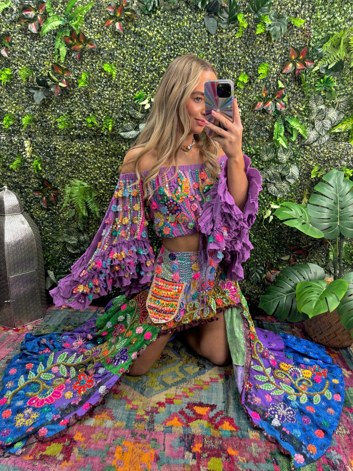 Gypsy Soul Off The Shoulder Top - Purple