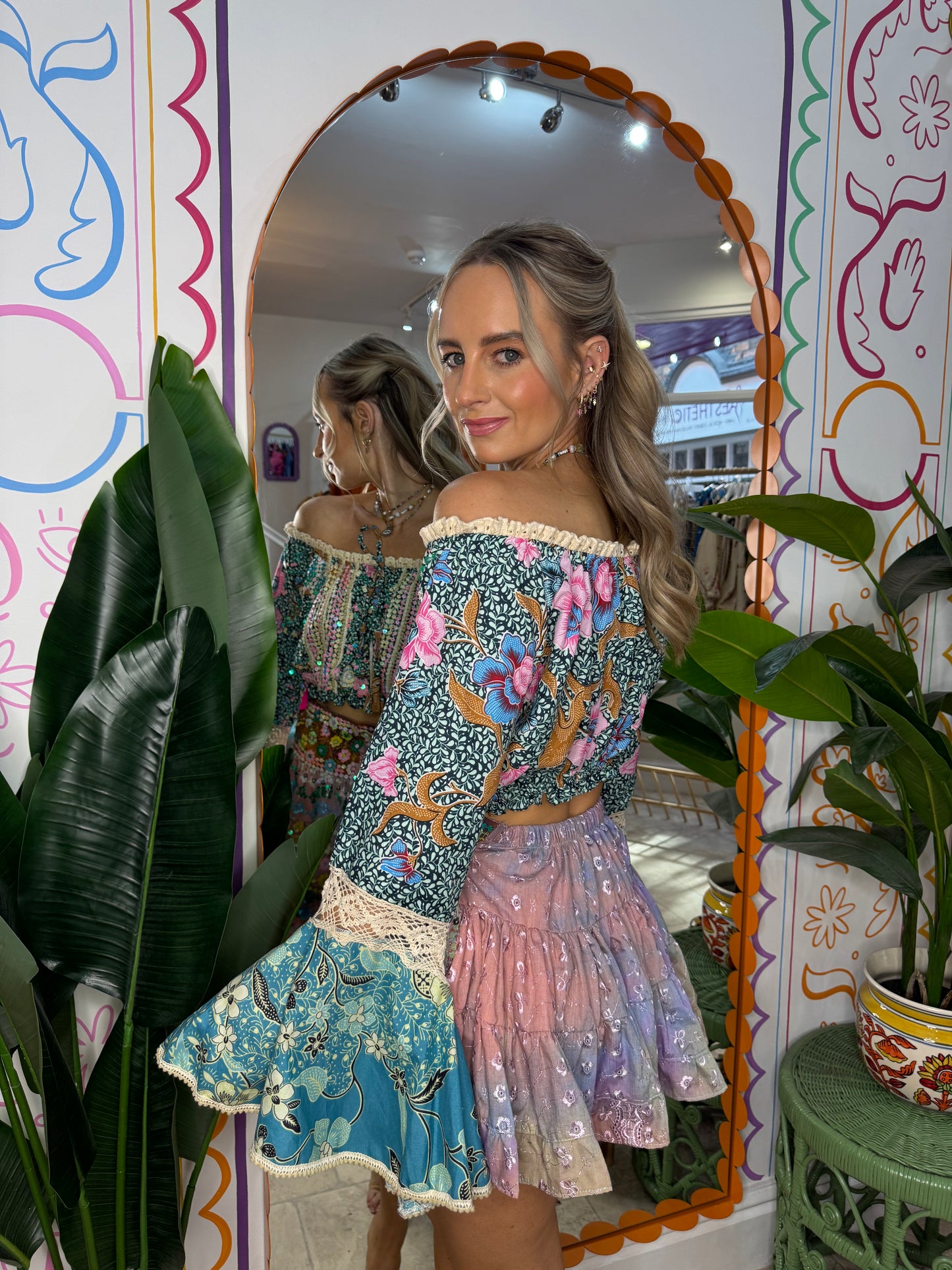 Gypsy Soul Embellished Top & Skirt Co Ord