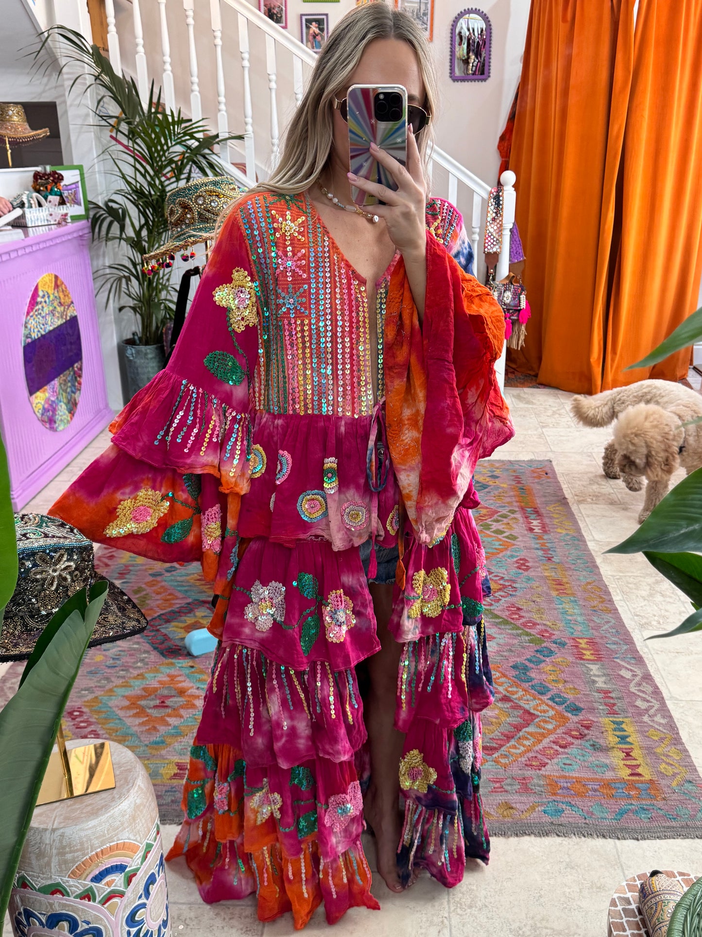 Gypsy Soul Maxi Kimono Ruffle Jacket