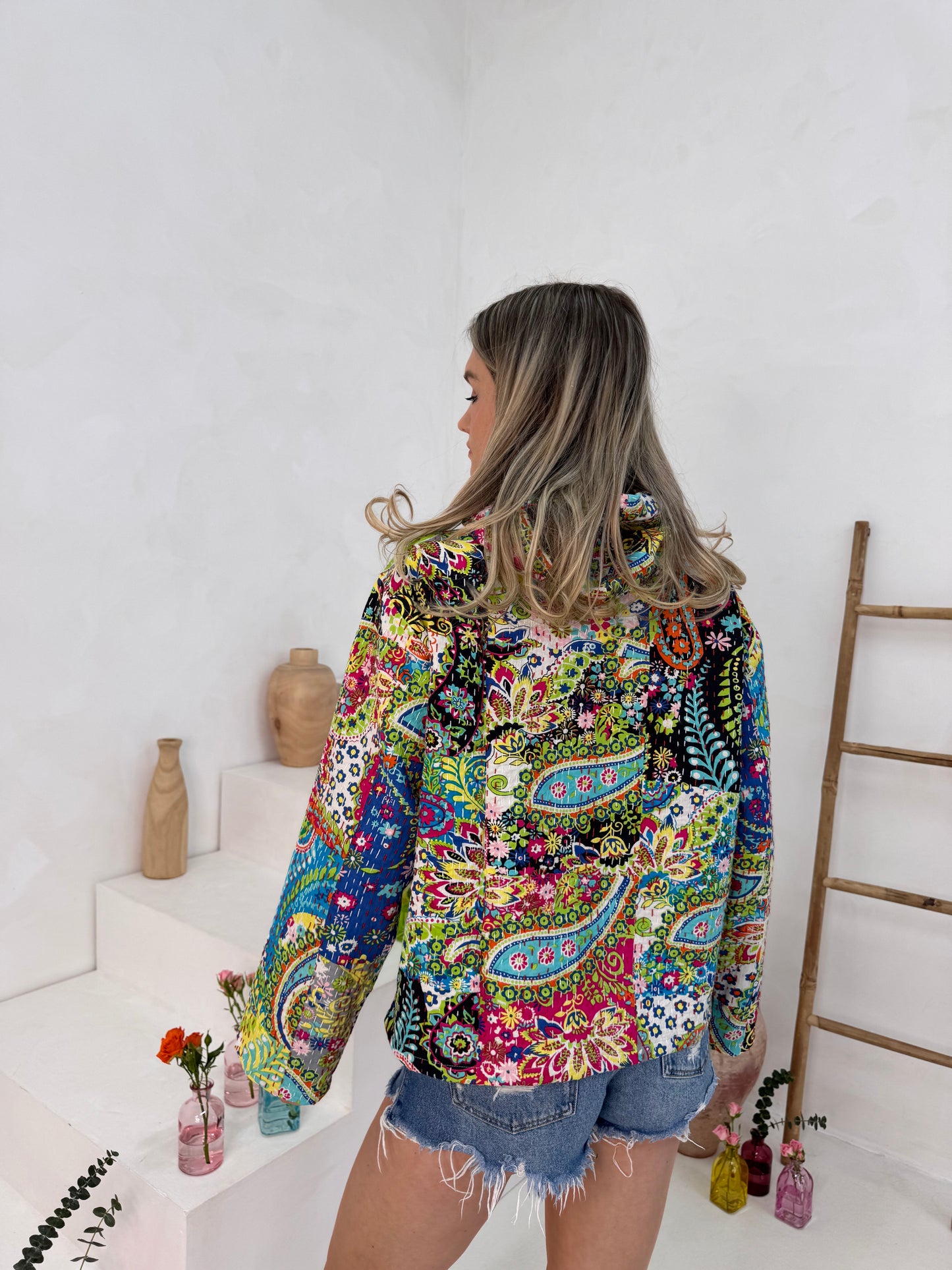 Paisley Kantha Hoodie