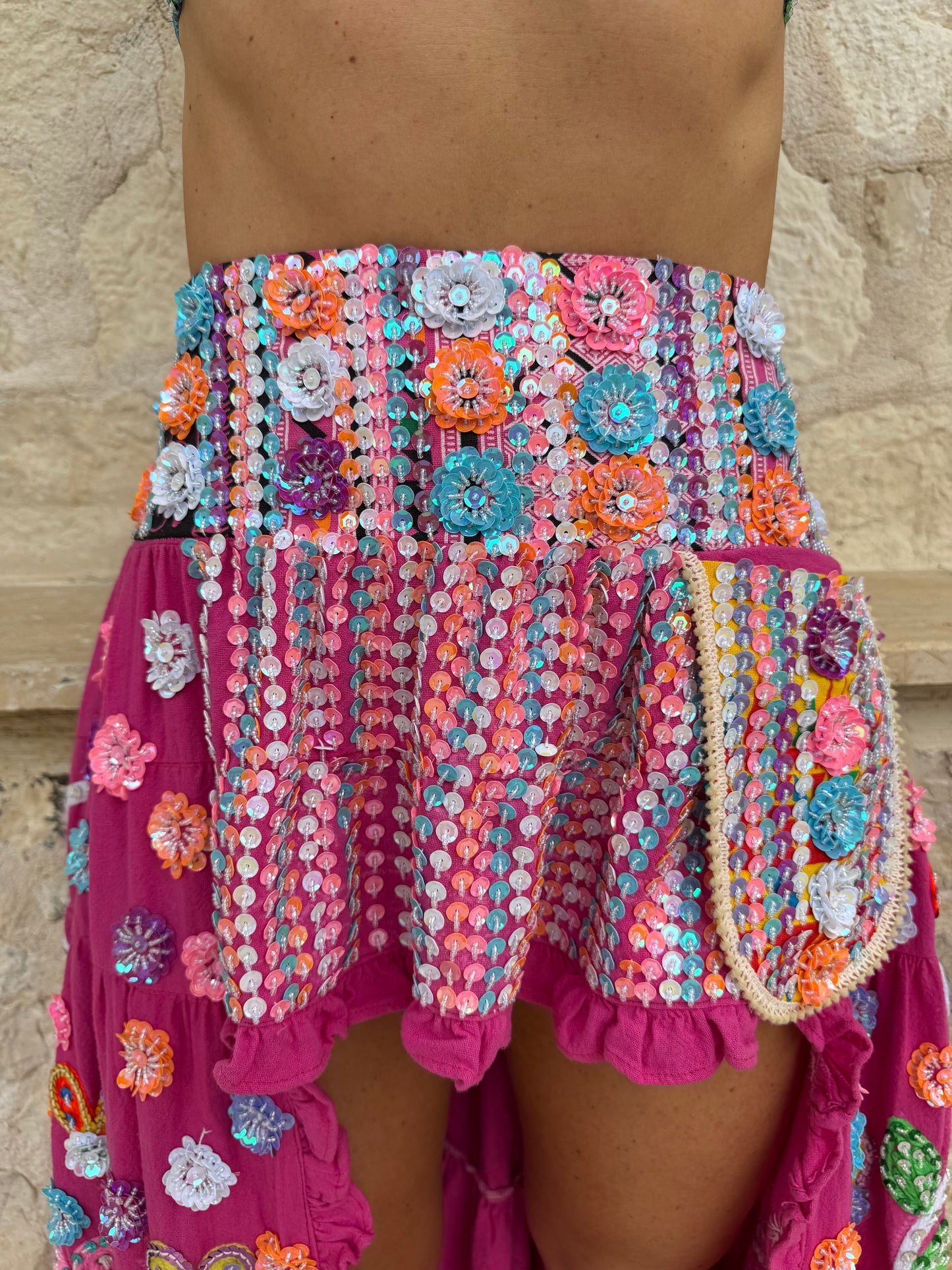 Gypsy Soul Ibiza Skirt in Pink