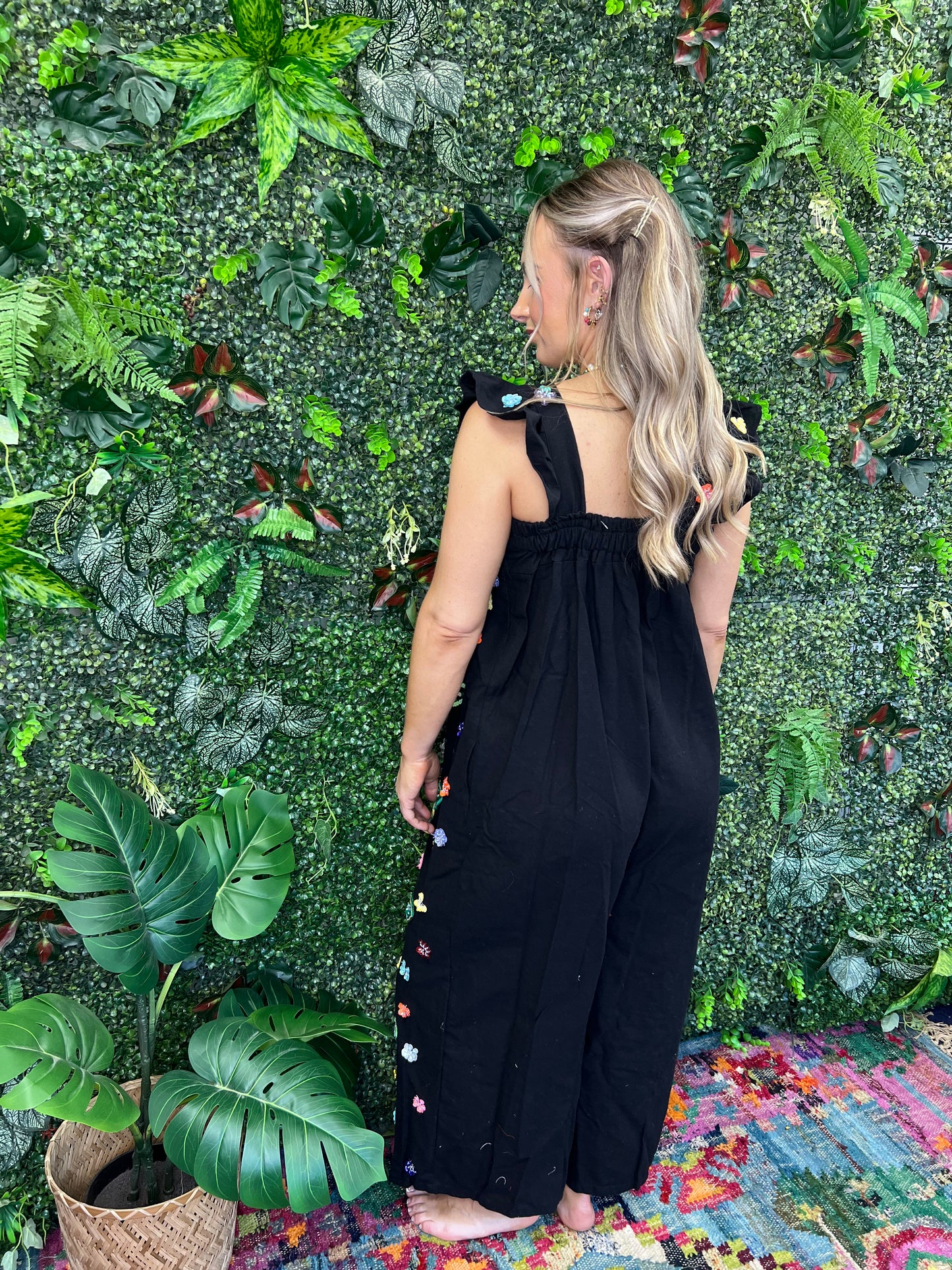 Black Sequin Jumpsuit