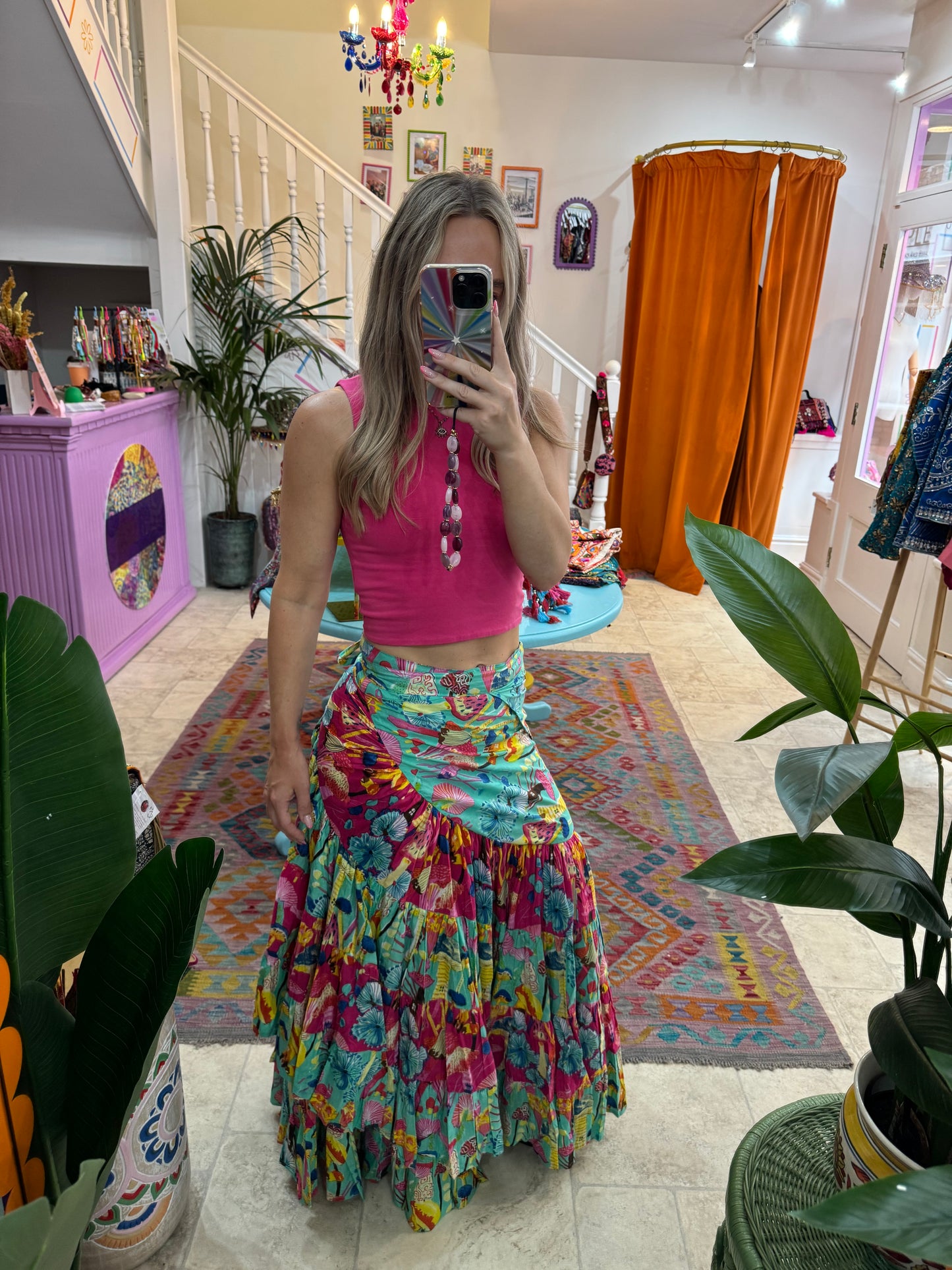 Frida Maxi Wrap Skirt - Mushroom