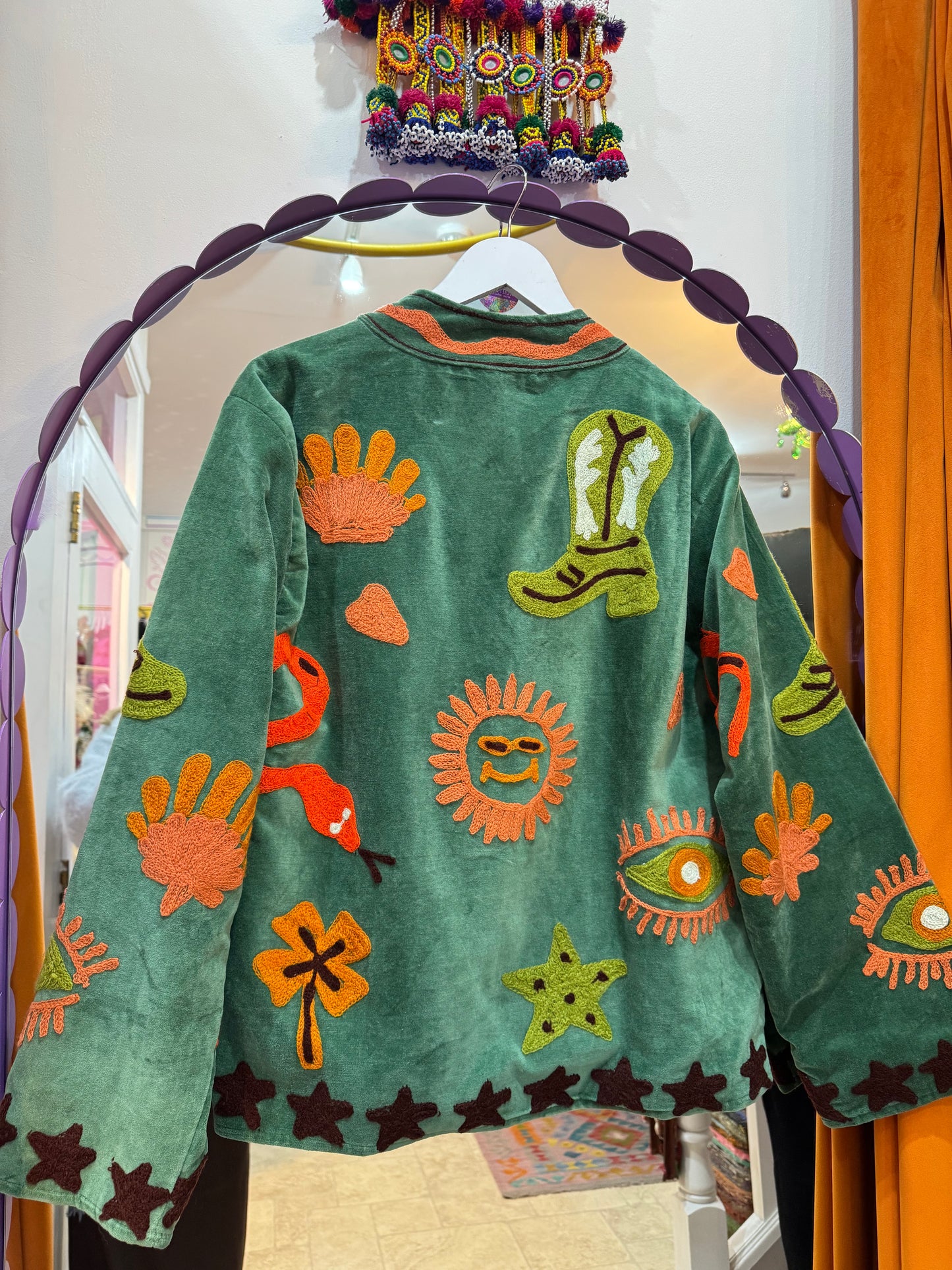 Velvet Suzani Duster Jacket