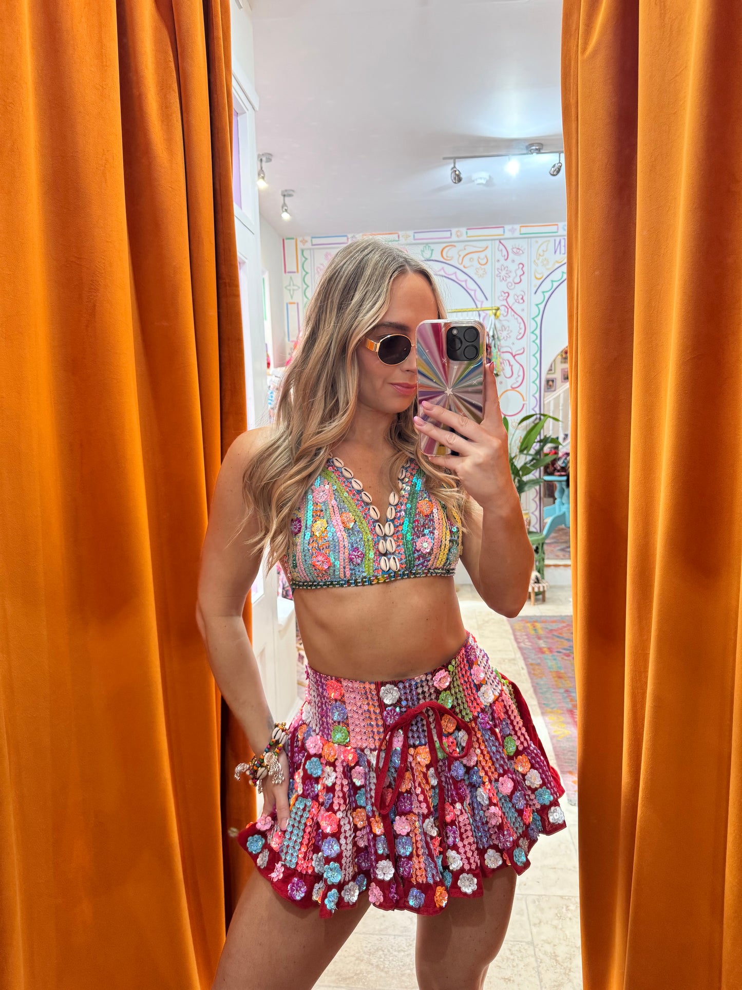 Gypsy Soul Mini Red Skirt