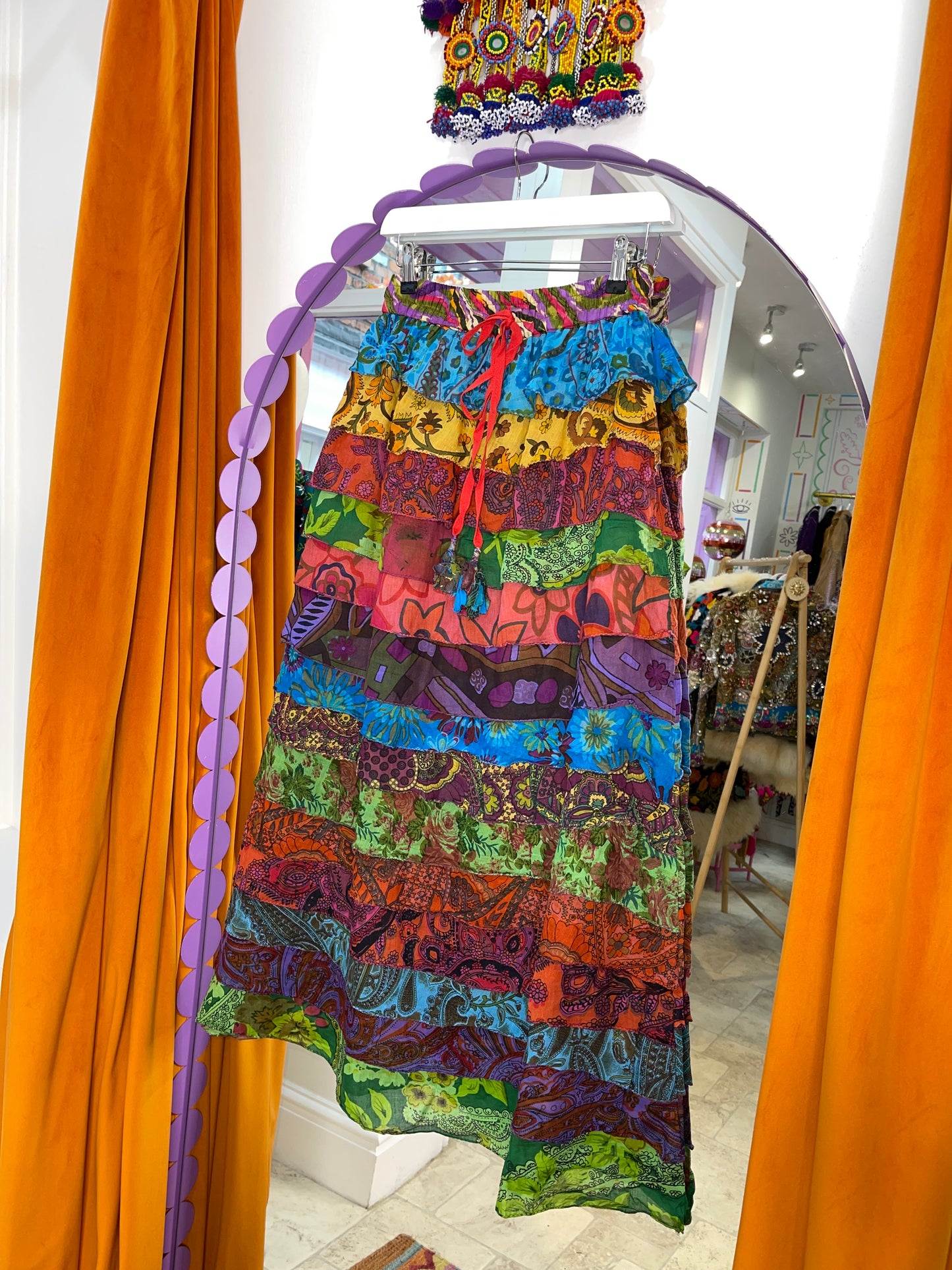 Ruffle Maxi Skirt - 8