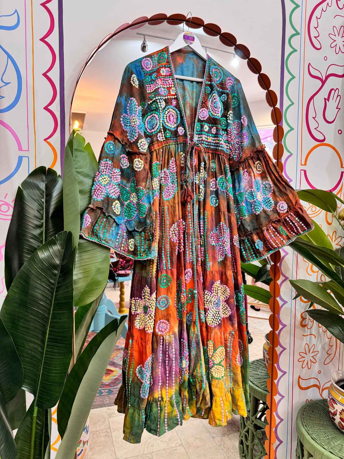 Gypsy Soul Maxi Kimono Ruffle Jacket - 1
