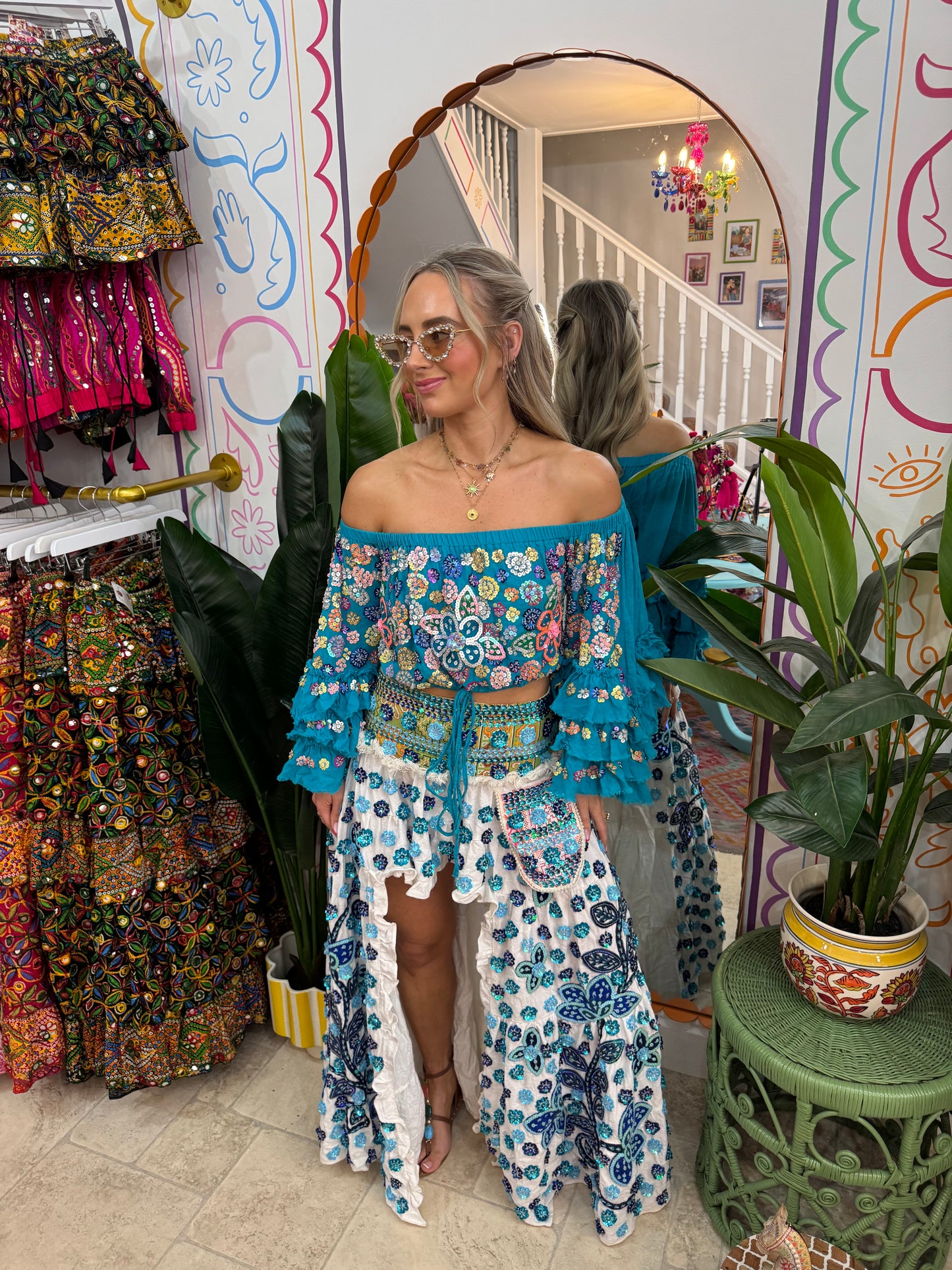 Gypsy Soul White Ibiza Skirt - 1