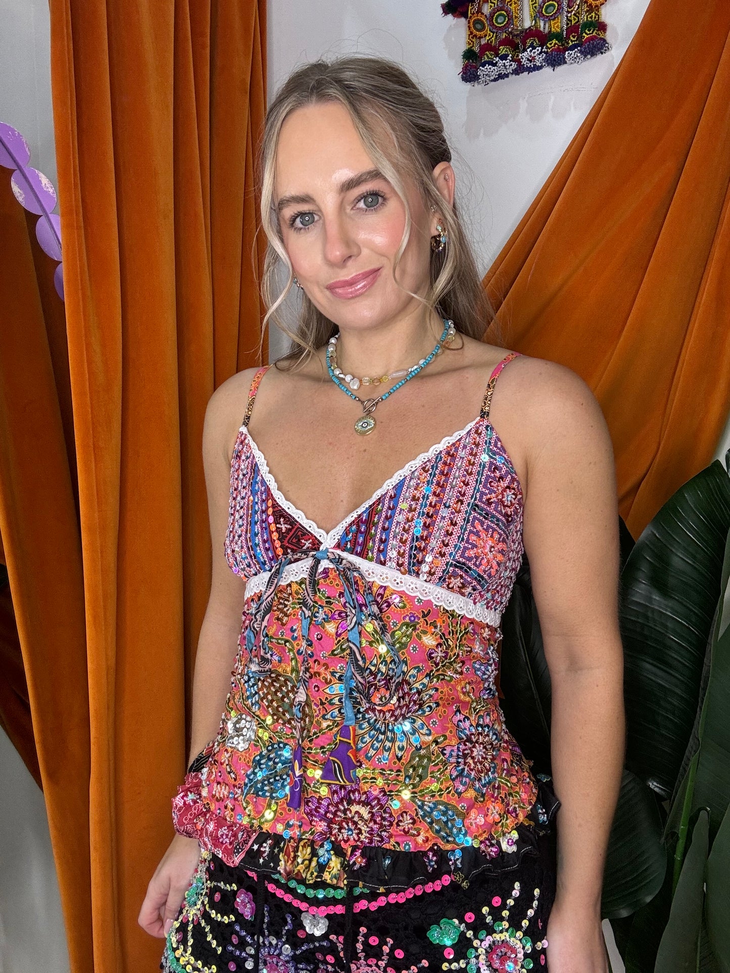 Gypsy Soul Sequin Cami Top