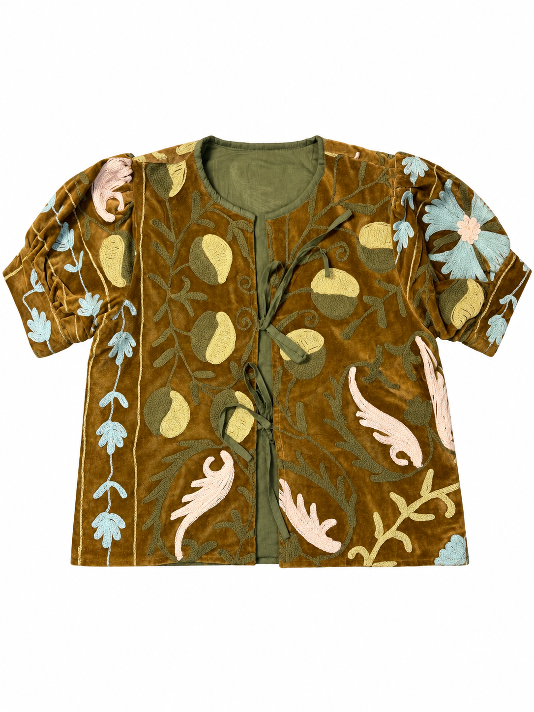 Velvet Suzani Bow Top