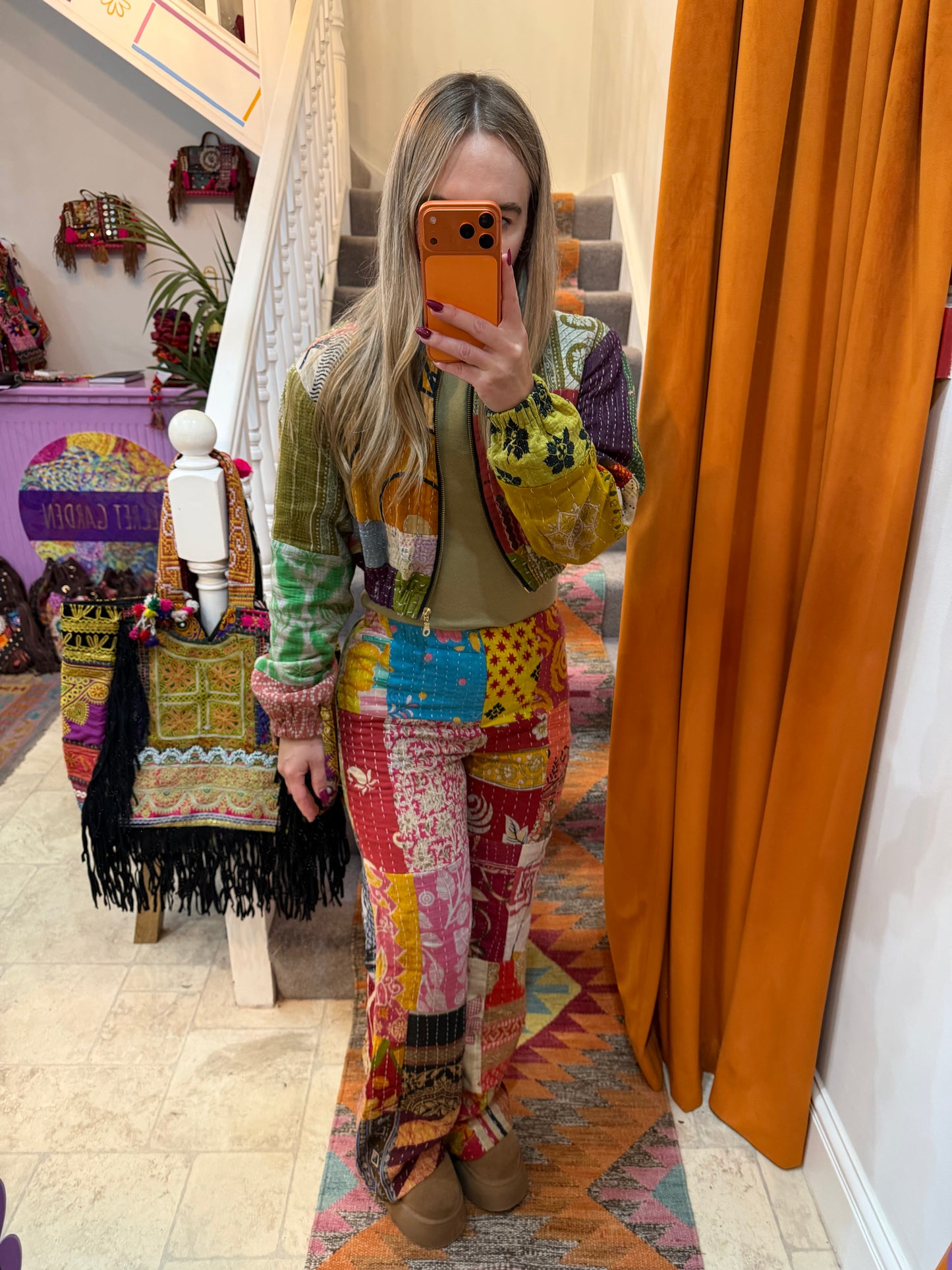 Blanket Kantha Trousers - 4 - UK 6-8