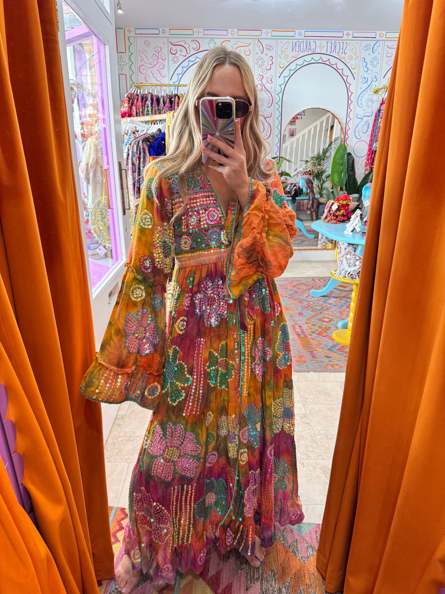 Gypsy Soul Maxi Kimono Ruffle Jacket - 2