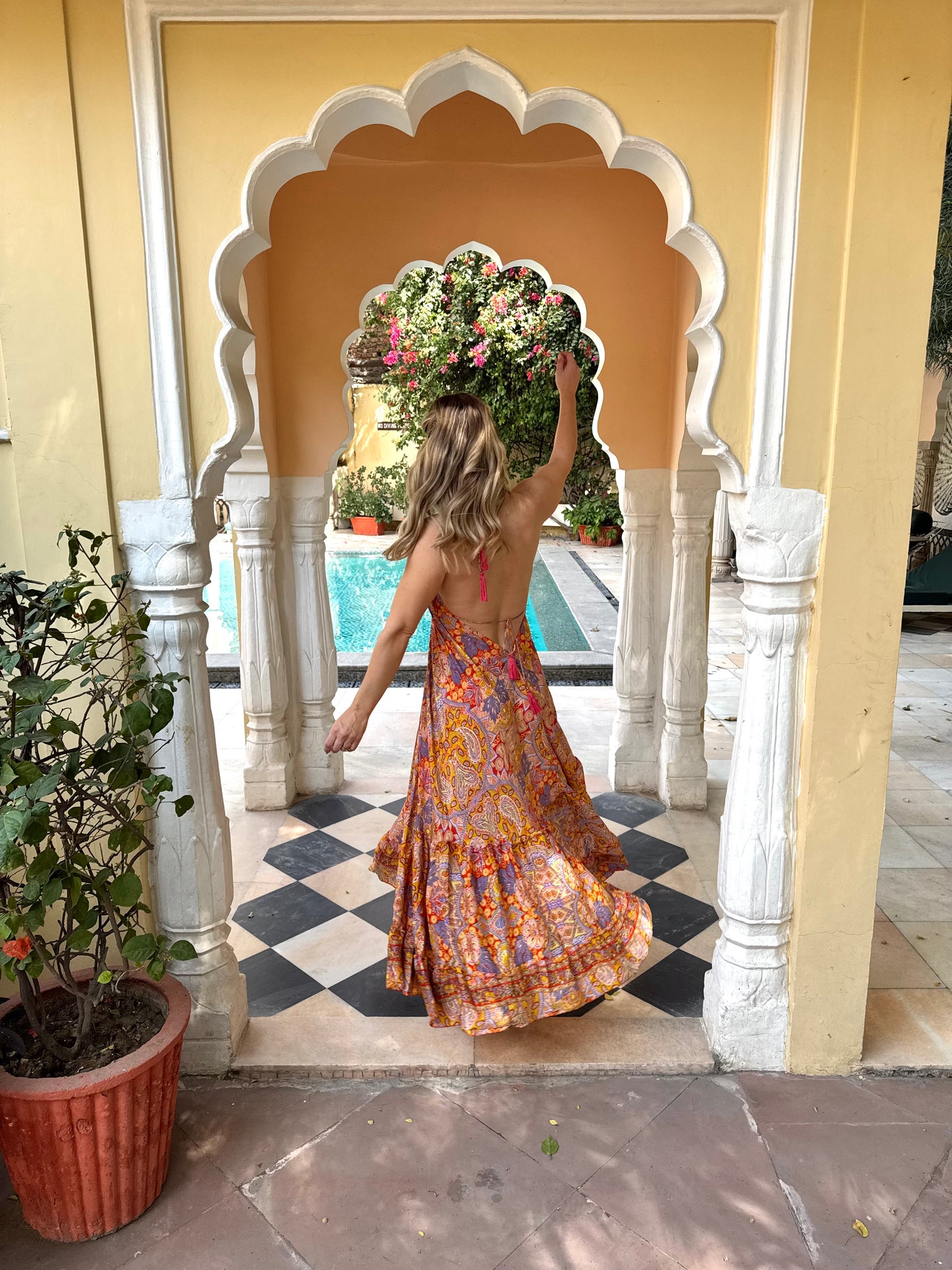 The Day Dream Dress - Orange & Lilac