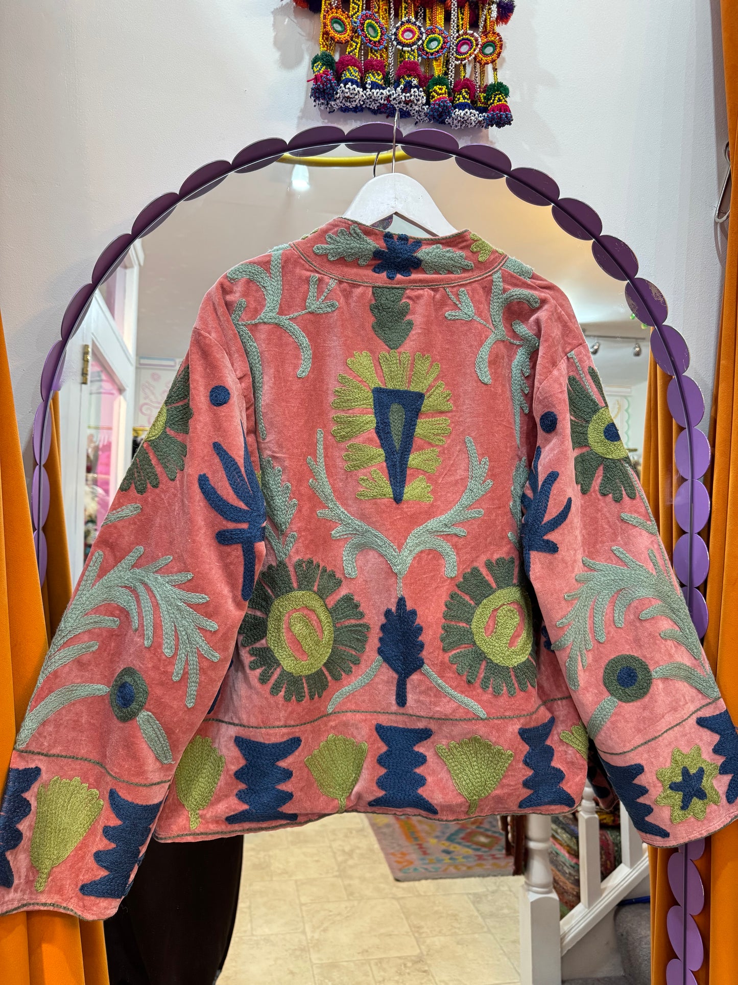 Velvet Suzani Duster Jacket