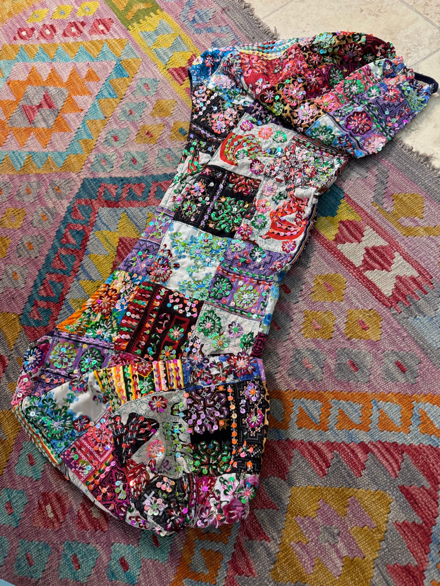Gypsy Soul Patchwork Bolero Jacket - 8