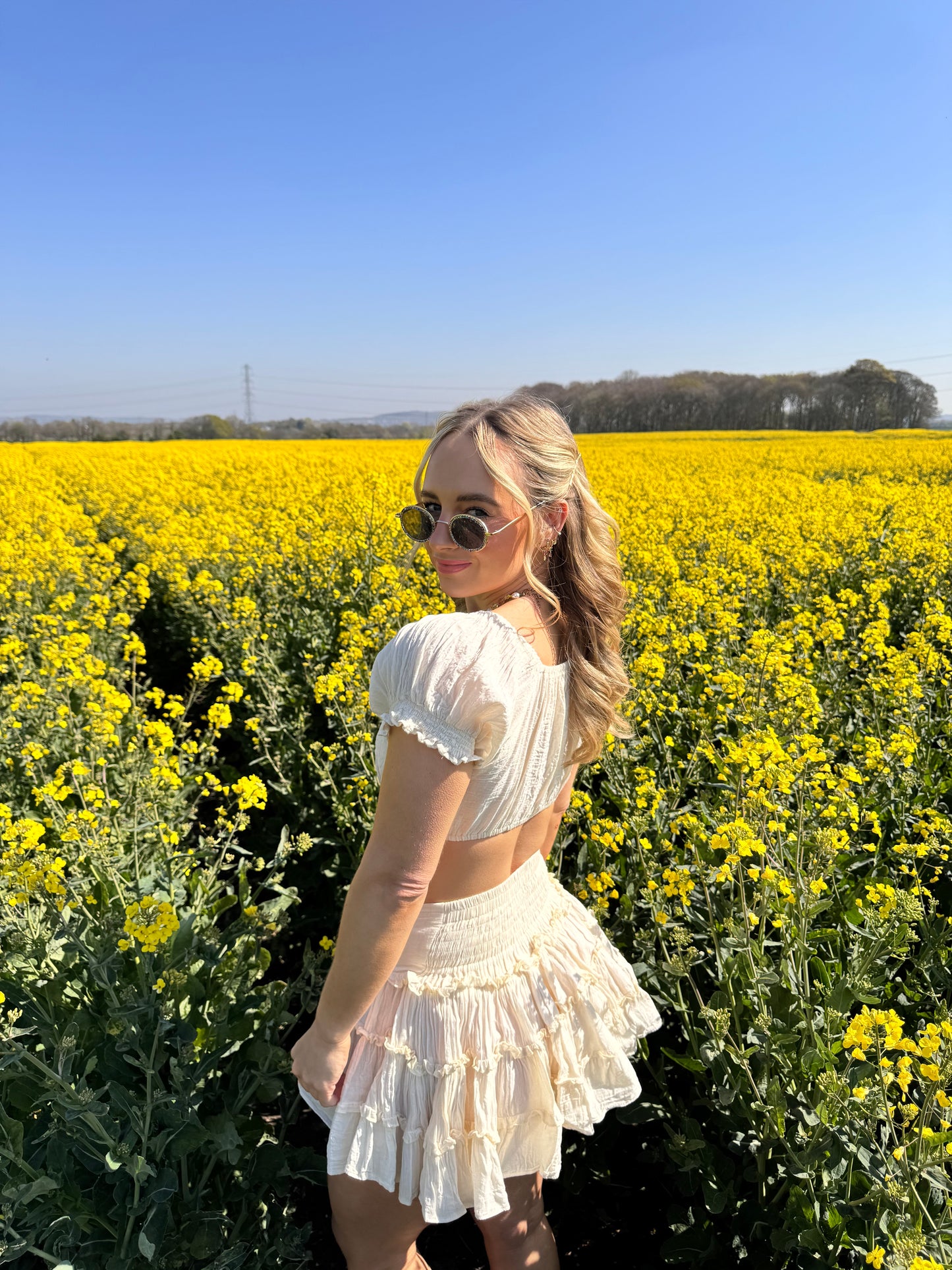 Bohemia Crop & Short Skirt Set