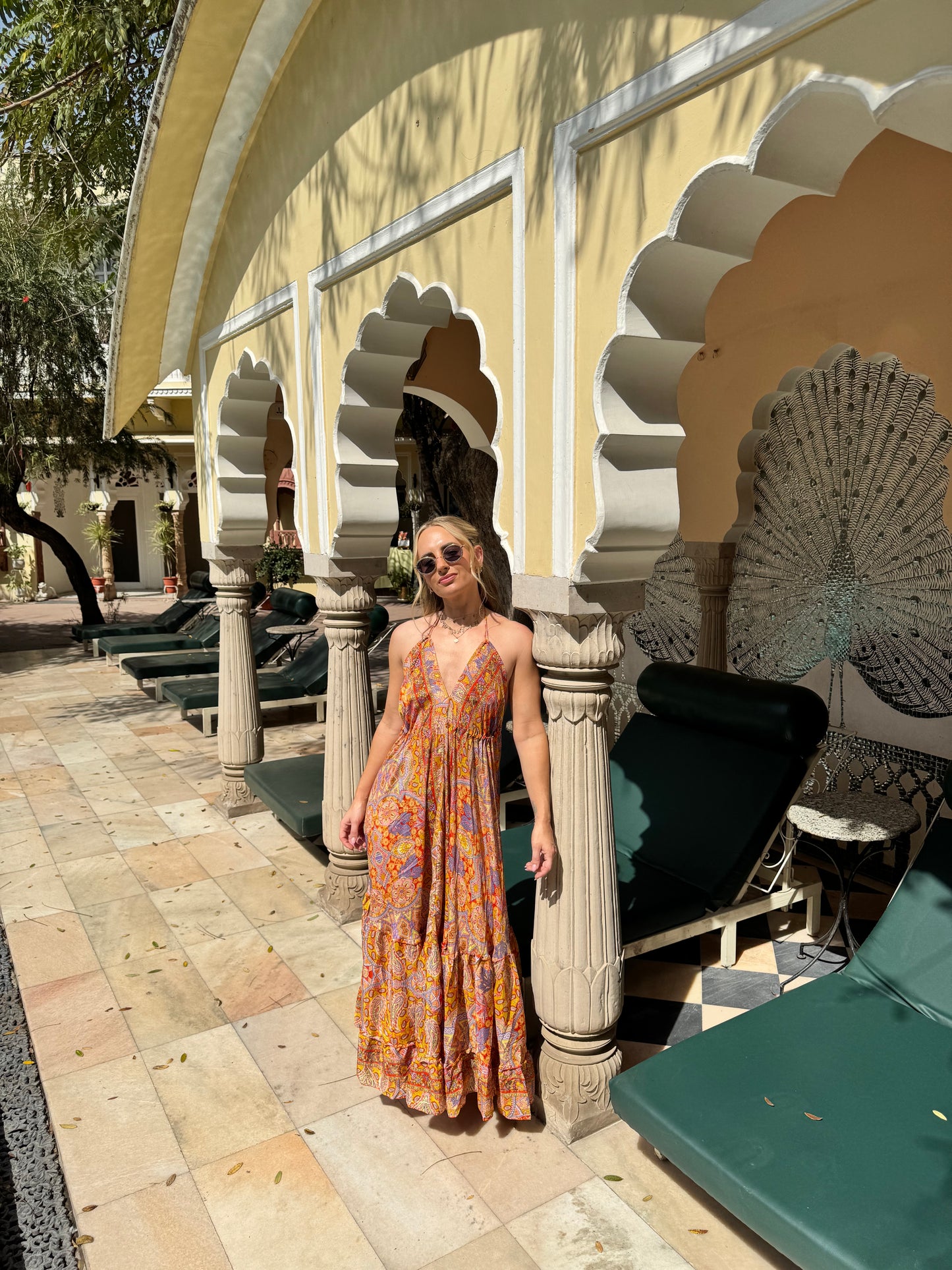 The Day Dream Dress - Orange & Lilac