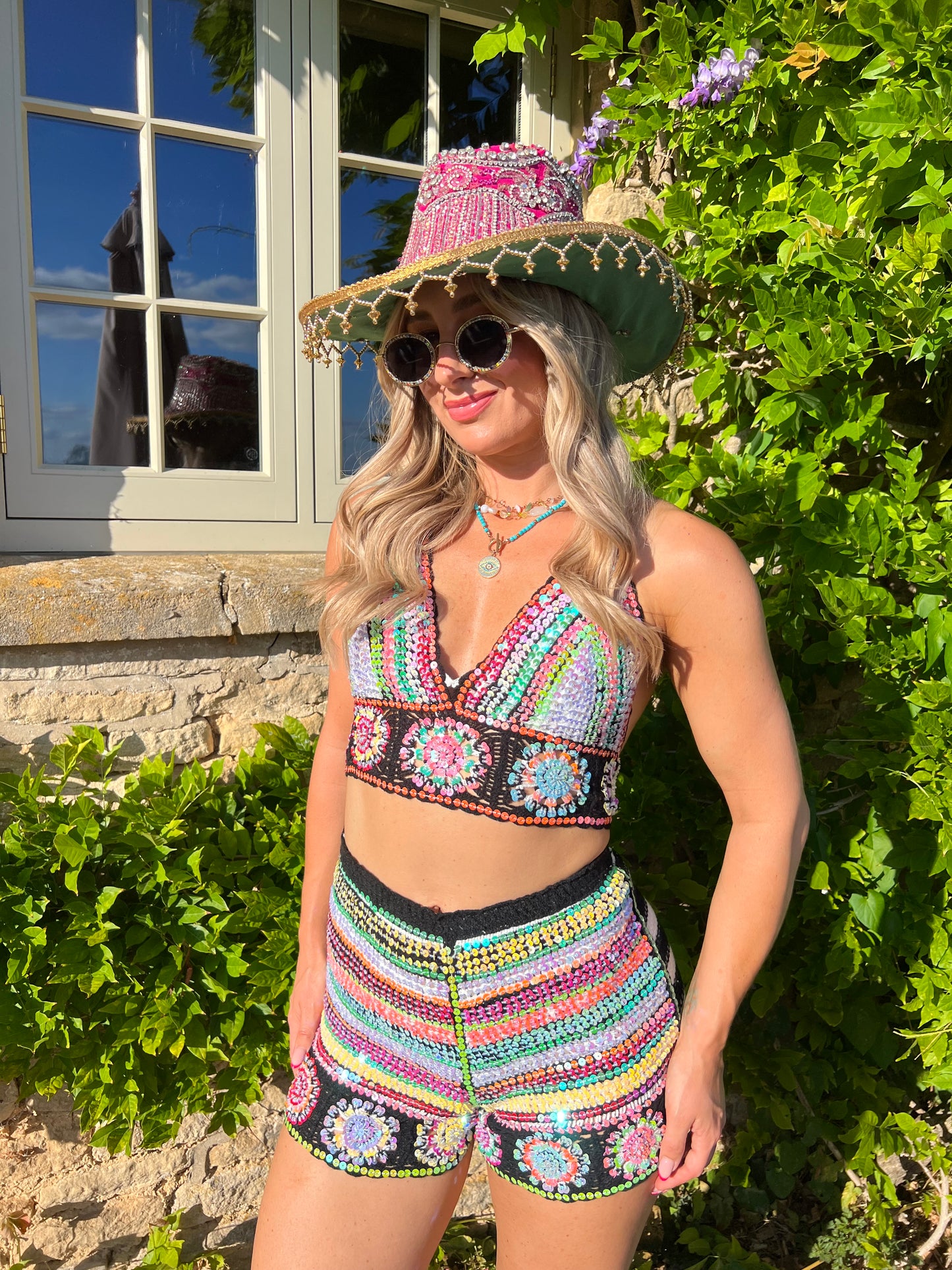 Gypsy Soul Embellished Crochet Co ord 3