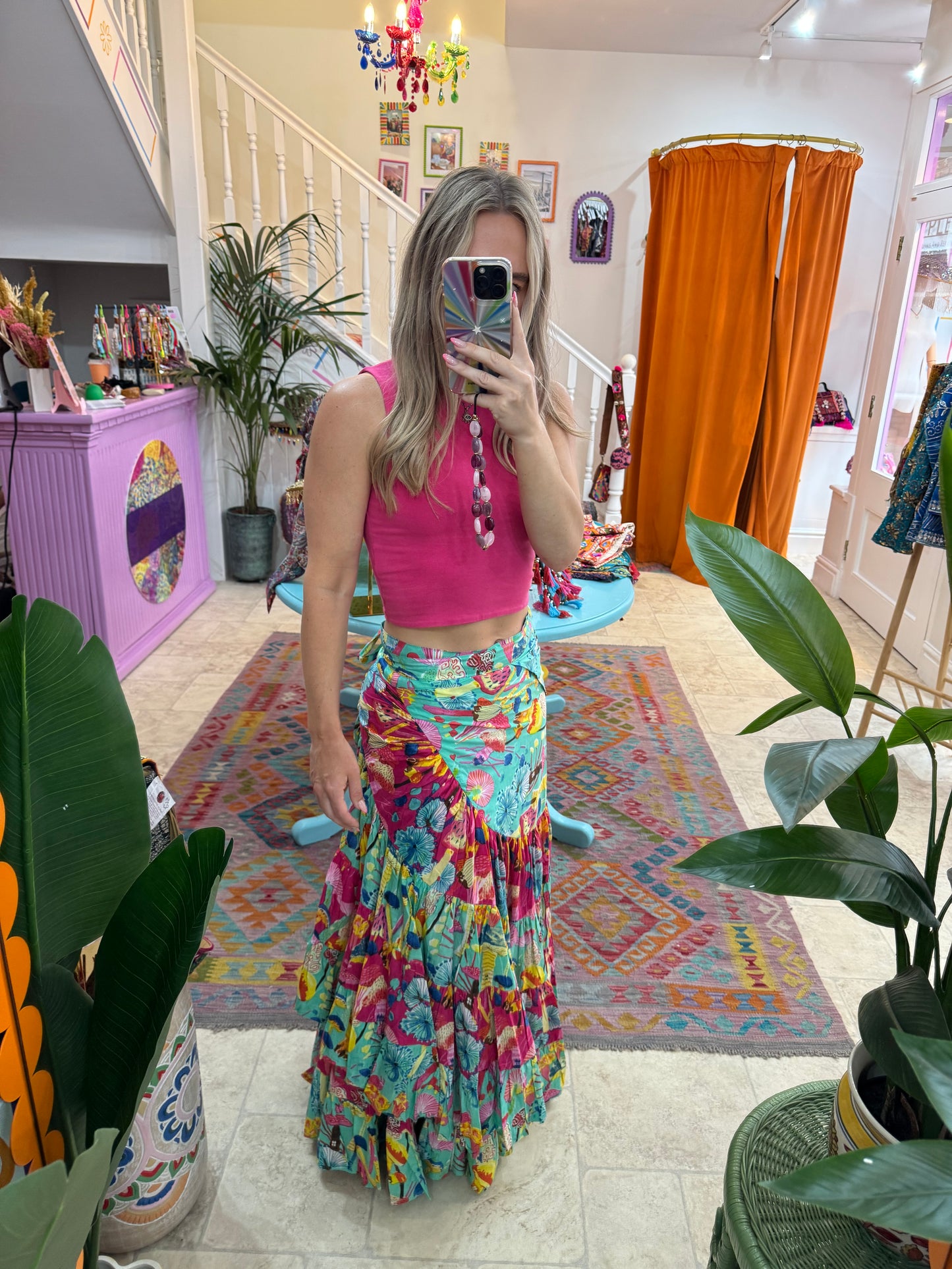 Frida Maxi Wrap Skirt - Mushroom