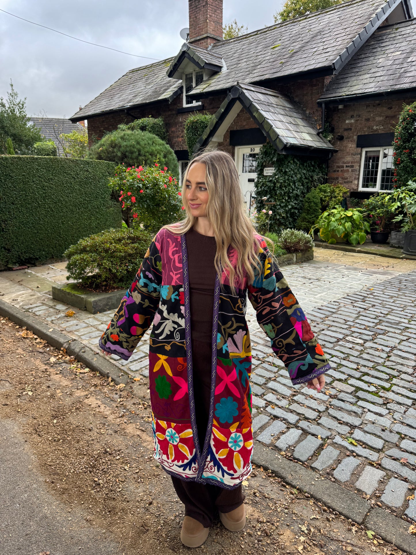 Suzani Kimono Long Jacket