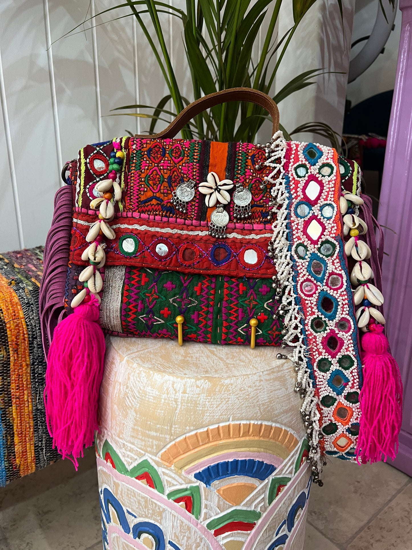 Havana Bag Pink Tassel - 1
