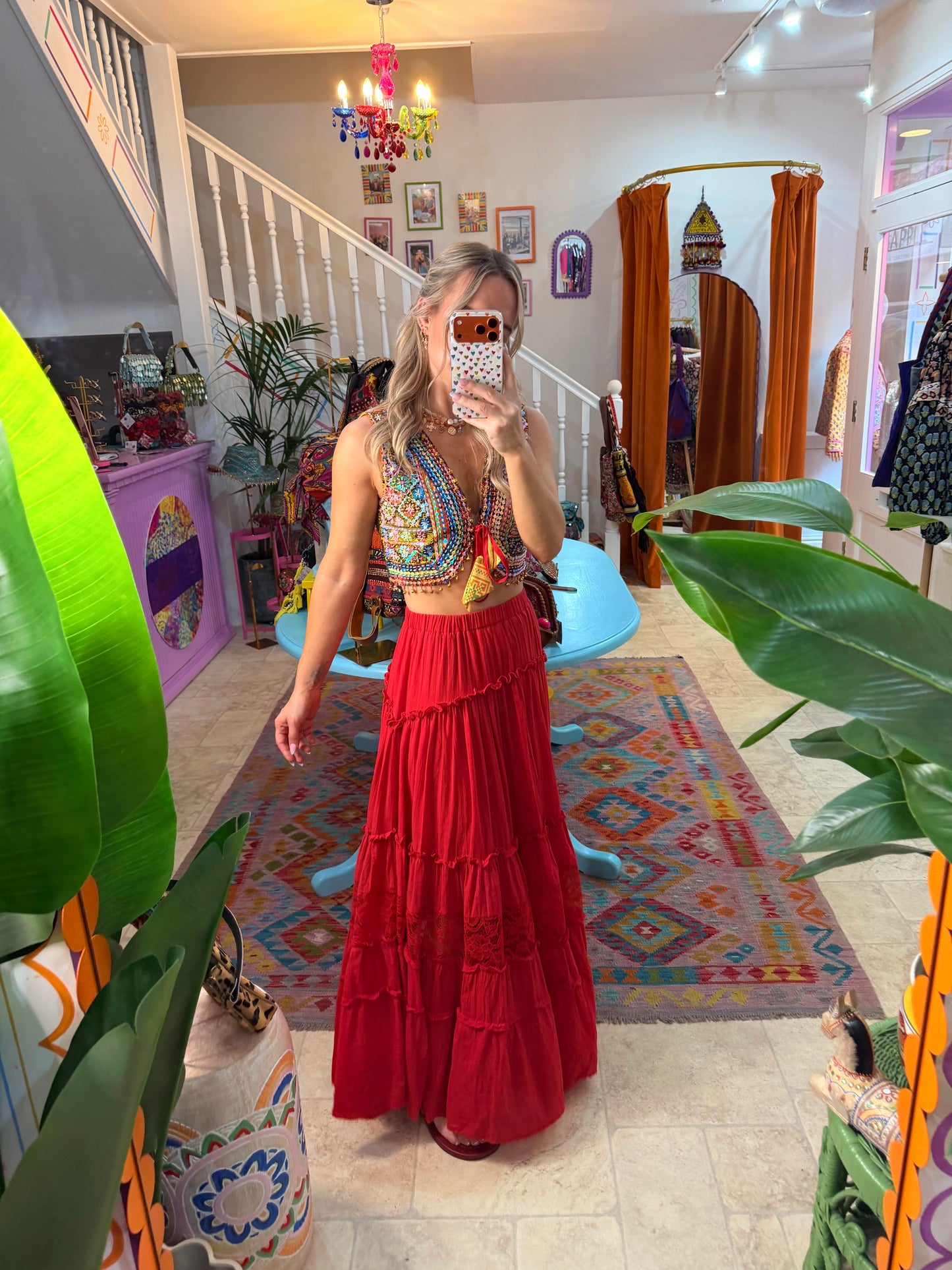 Bohemia Lace Maxi Skirt