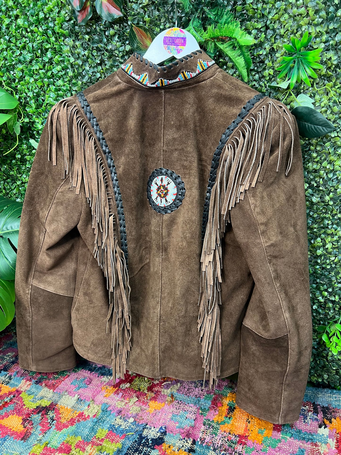 Arizona Brown Tassel Suede Jacket