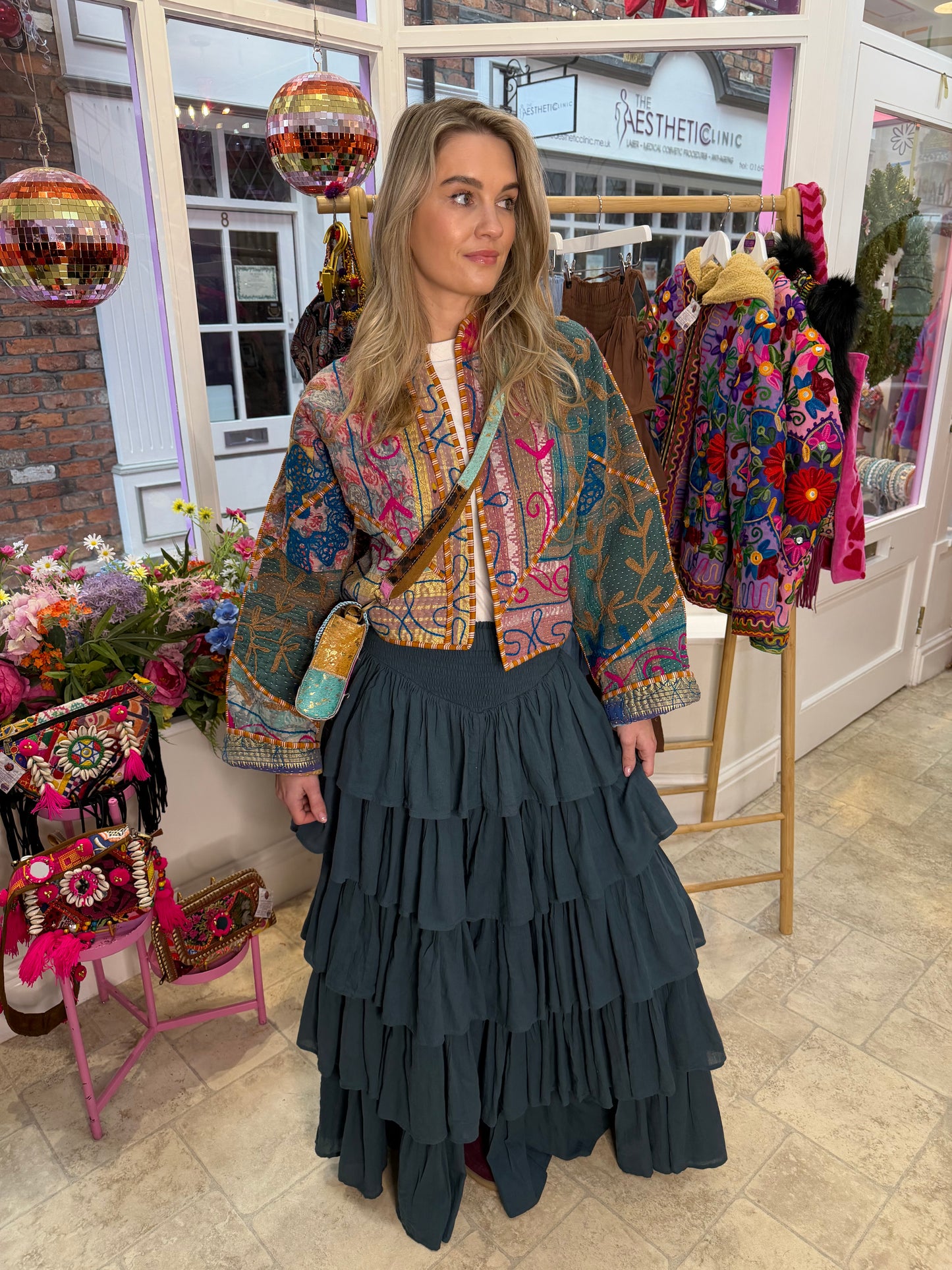 Bohemia Ruffle Maxi Skirt