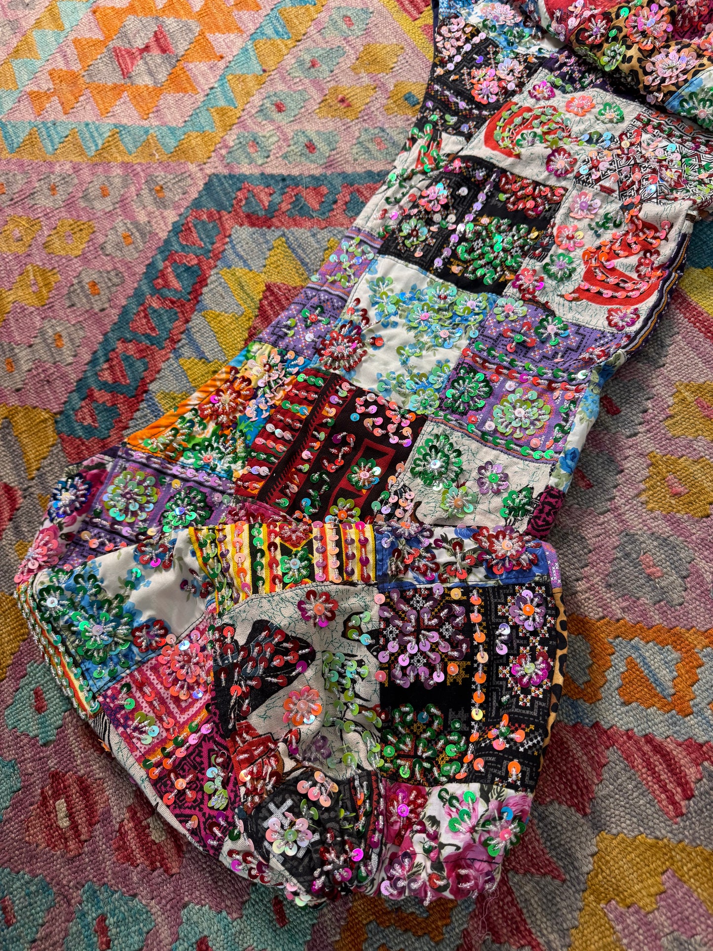 Gypsy Soul Patchwork Bolero Jacket - 8