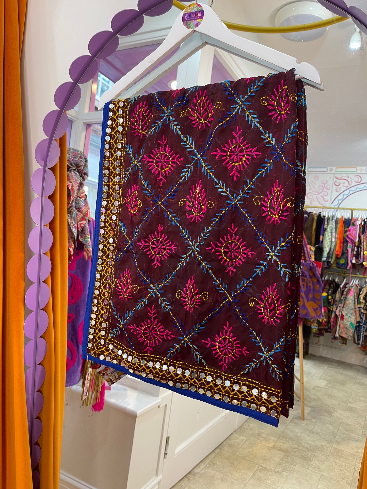 Phulkari Wool Scarf - 1