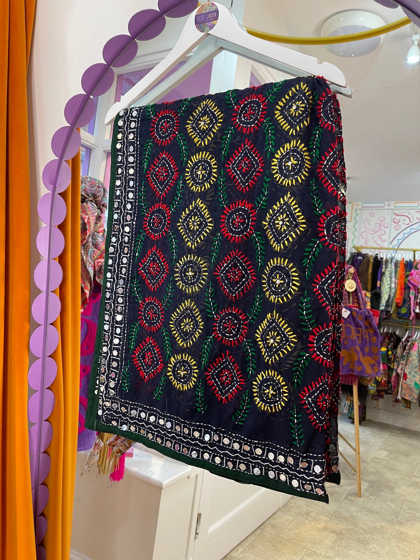 Phulkari Wool Scarf - 2
