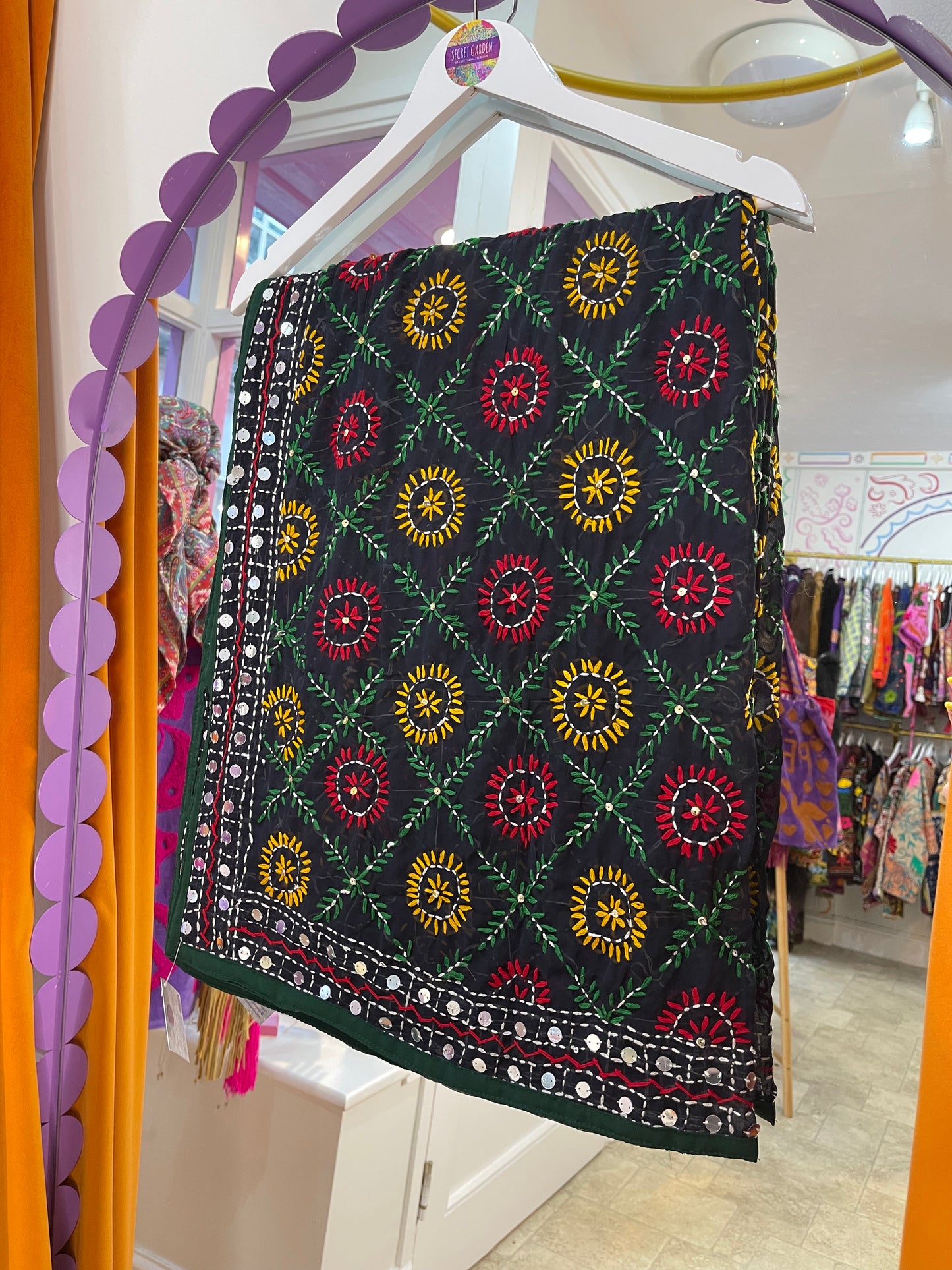 Phulkari Wool Scarf - 6