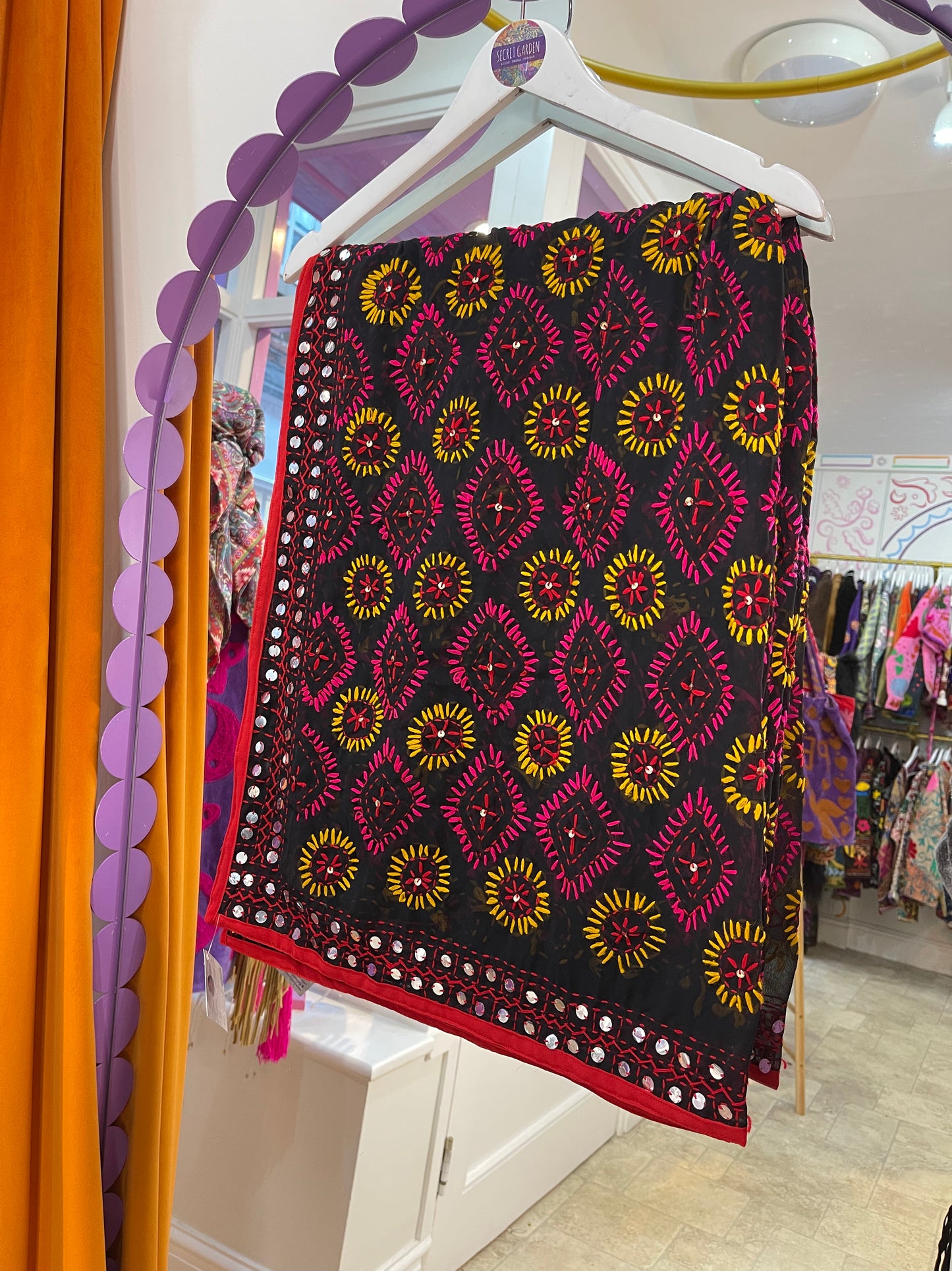 Phulkari Wool Scarf - 18