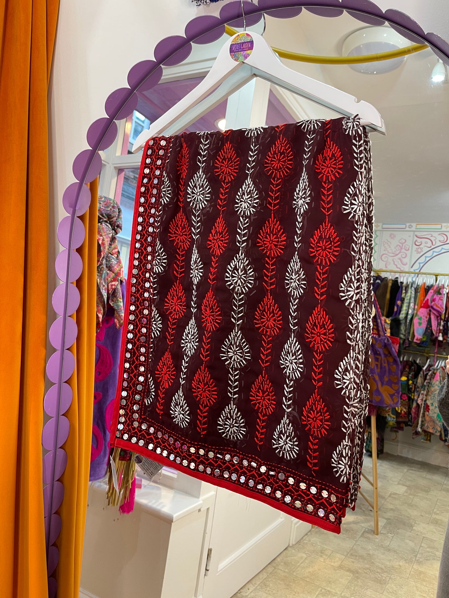 Phulkari Wool Scarf - 19