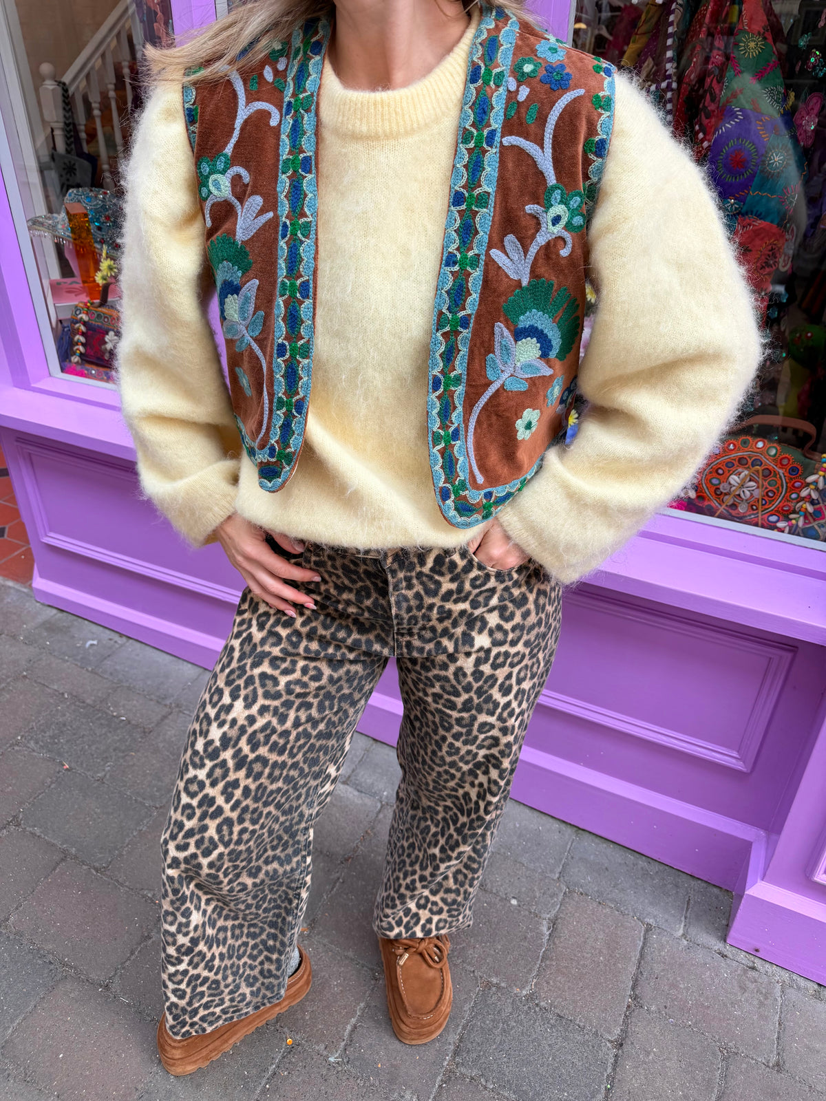 Velvet Flower Waistcoat