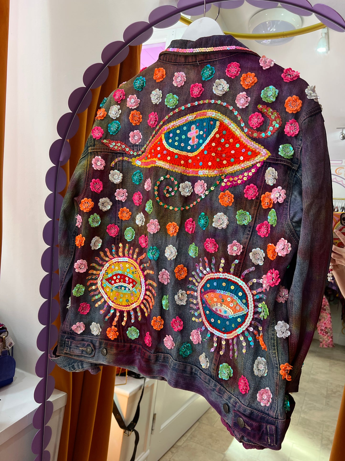 Gypsy Soul Denim Tie Dye Jacket - 3