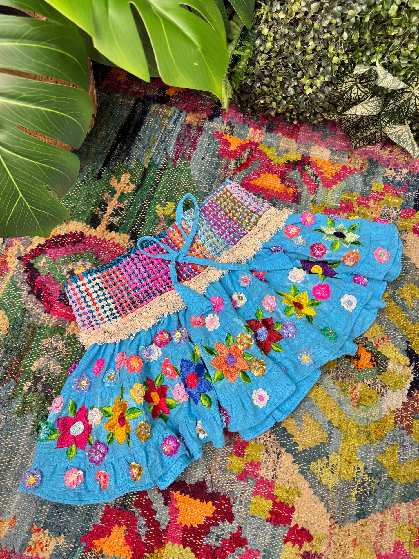 Gypsy Soul Mini Blue Skirt